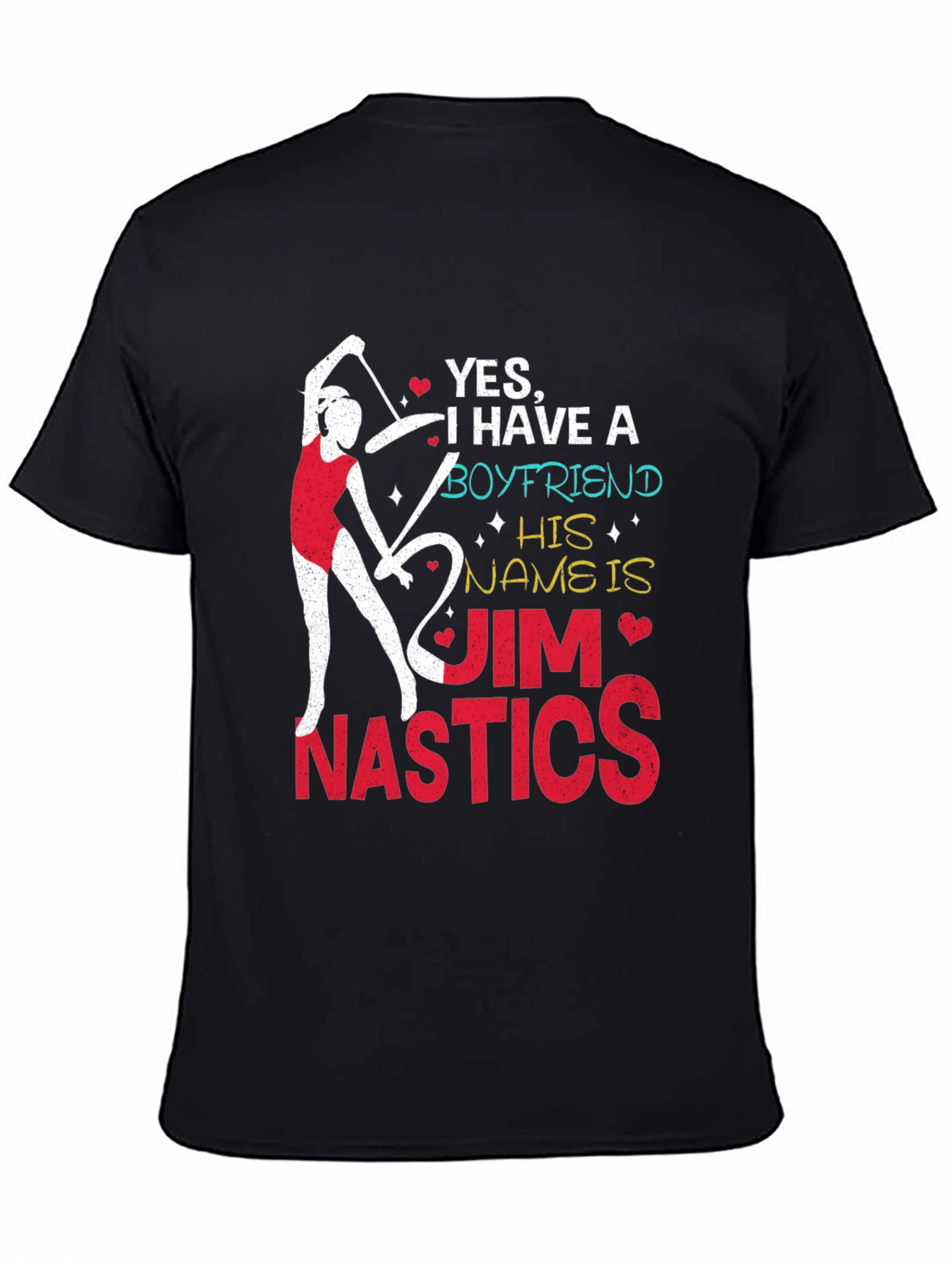 Gymnastics Boyfriend T-Shirt - Jim Nastics Novelty Tee