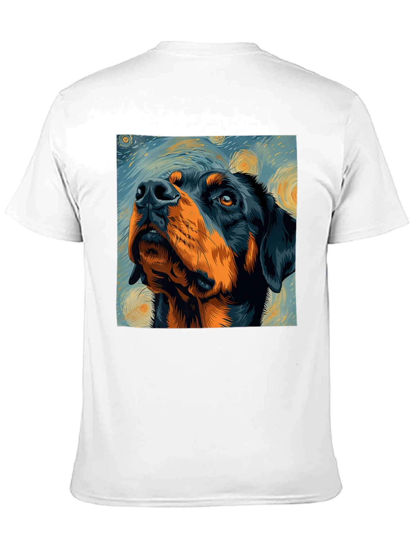 Rottweiler Starry Night Black T-Shirt