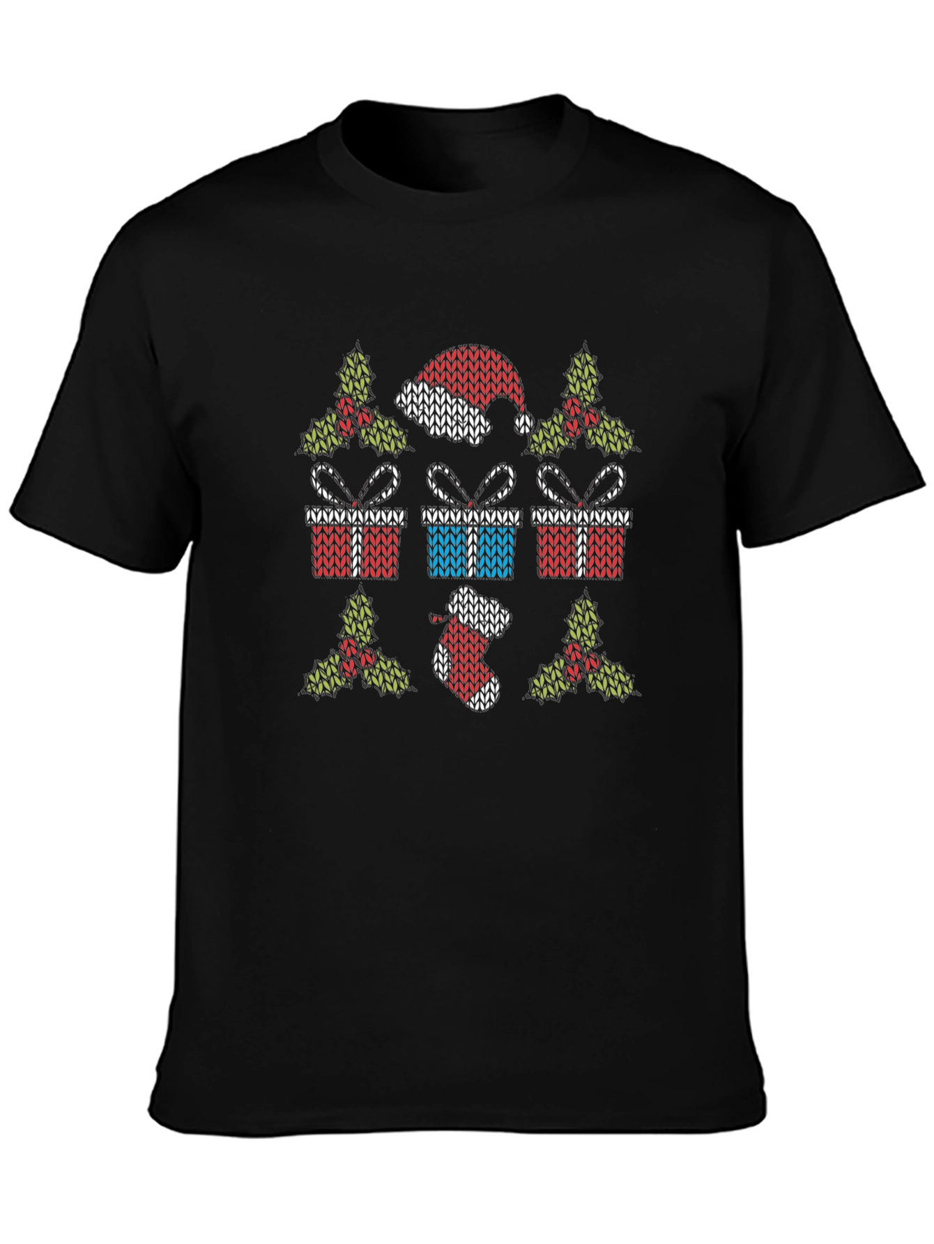 Festive Knit Christmas Graphic Tee