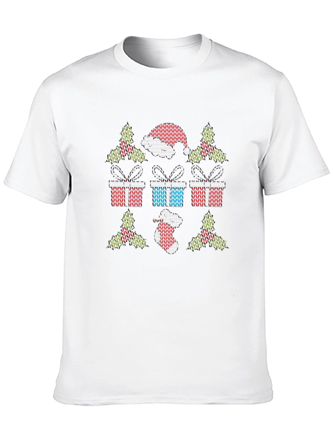 Festive Knit Christmas Graphic Tee