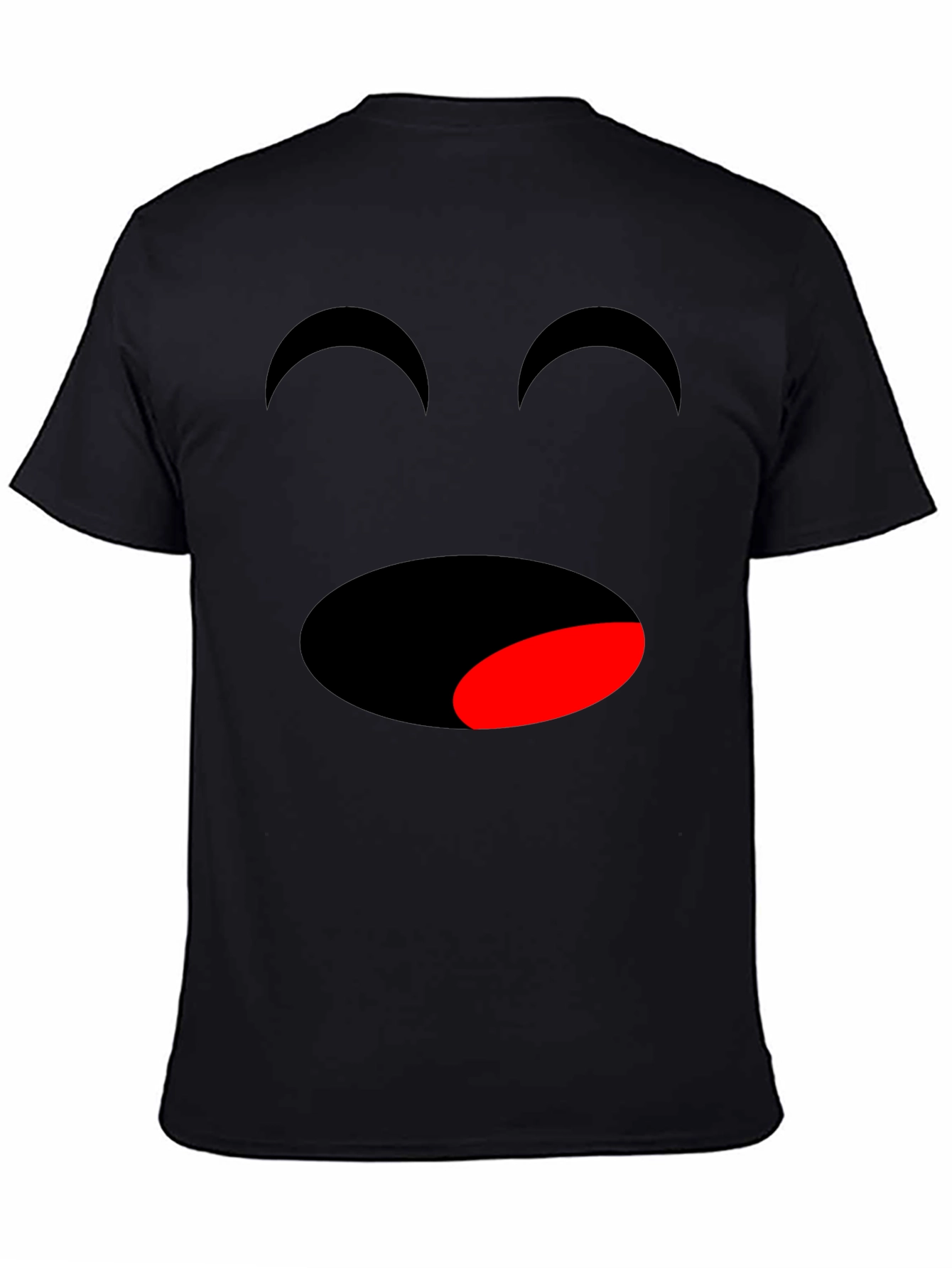 Funny Face Graphic T-Shirt - Black