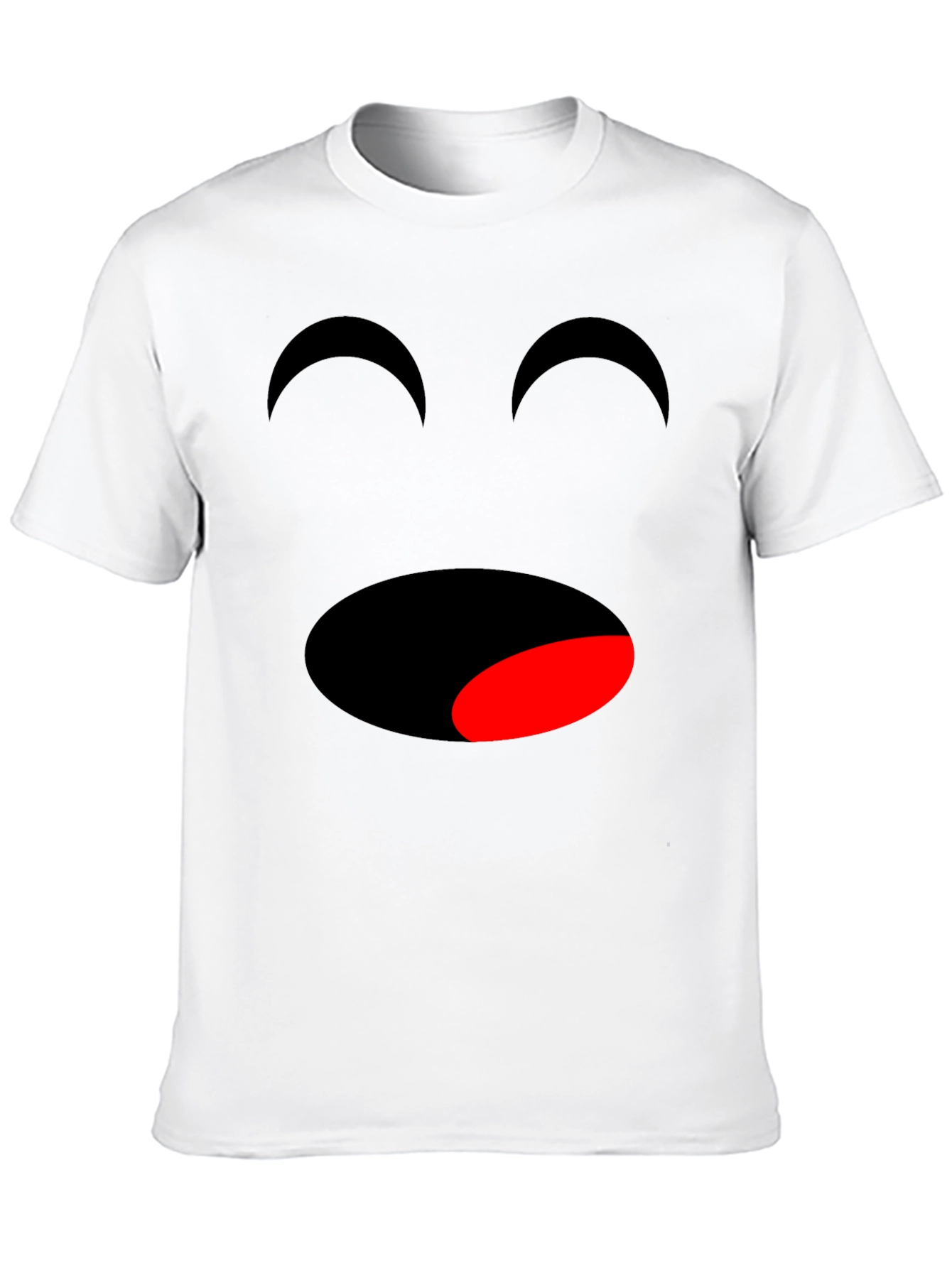 Funny Face Graphic T-Shirt - Black
