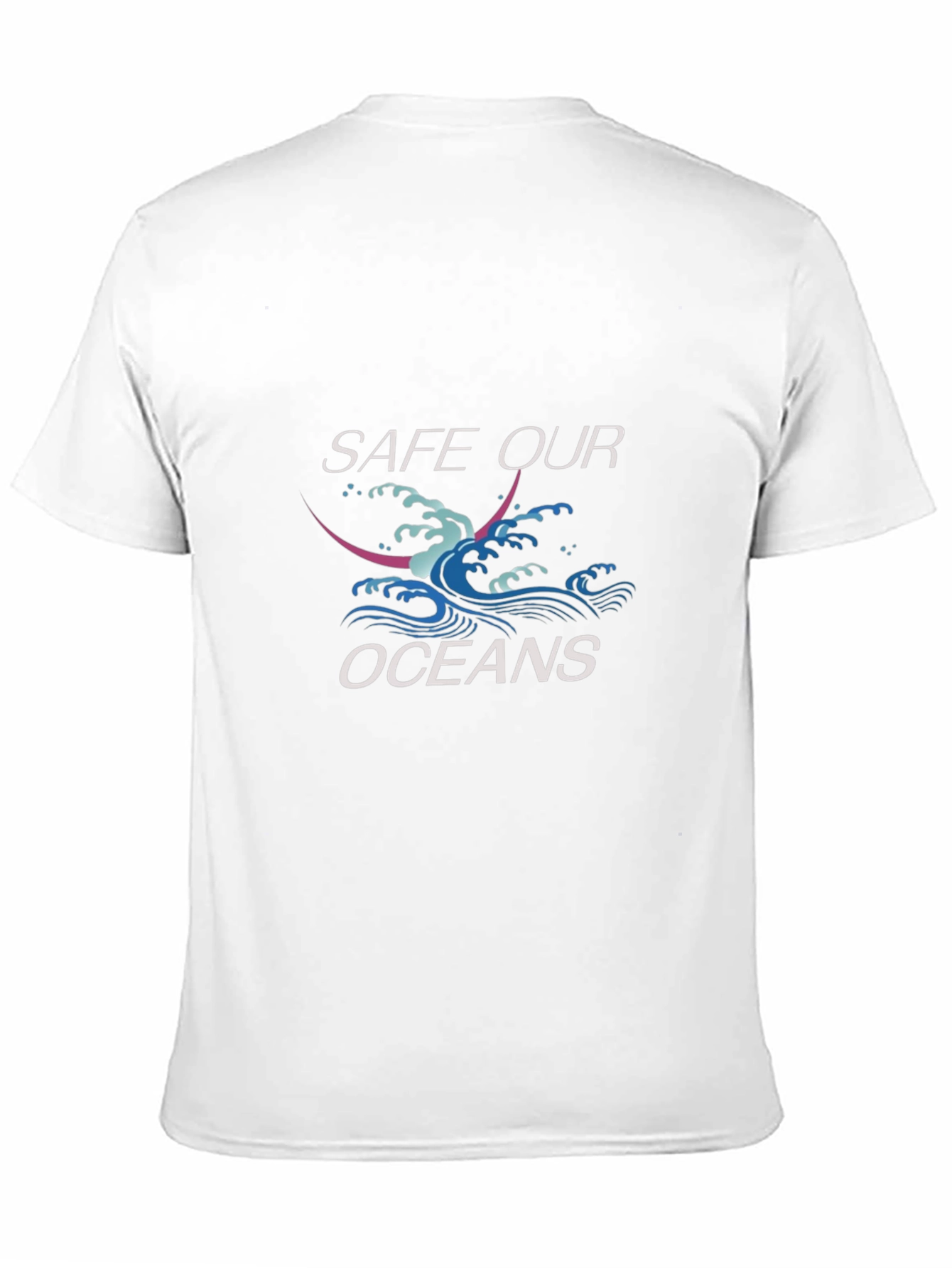 Save Our Oceans Graphic Print Crewneck T-Shirt