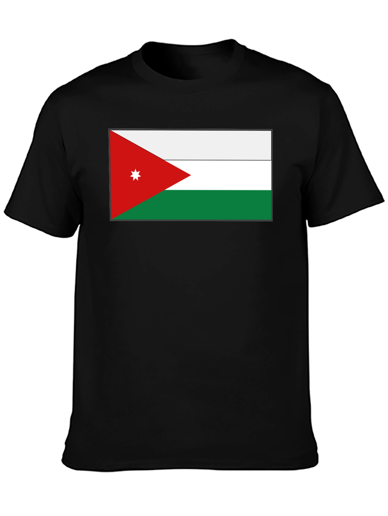 Jordan Flag T-Shirt - Black Cotton Tee