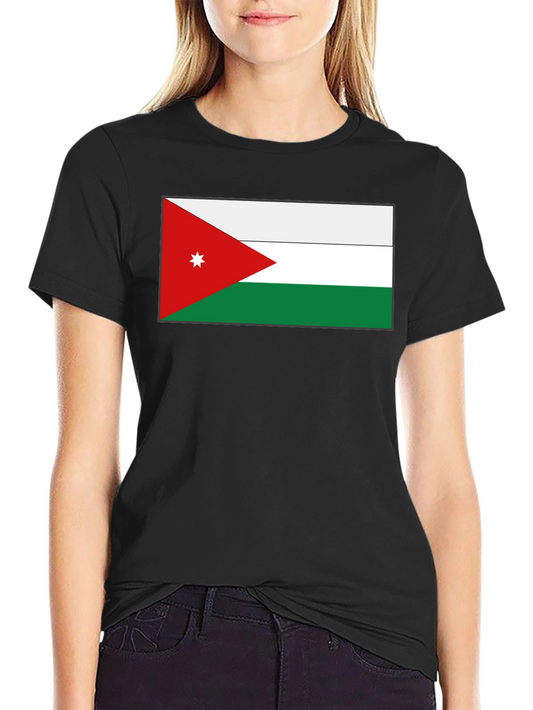 Jordan Flag T-Shirt - Black Cotton Tee