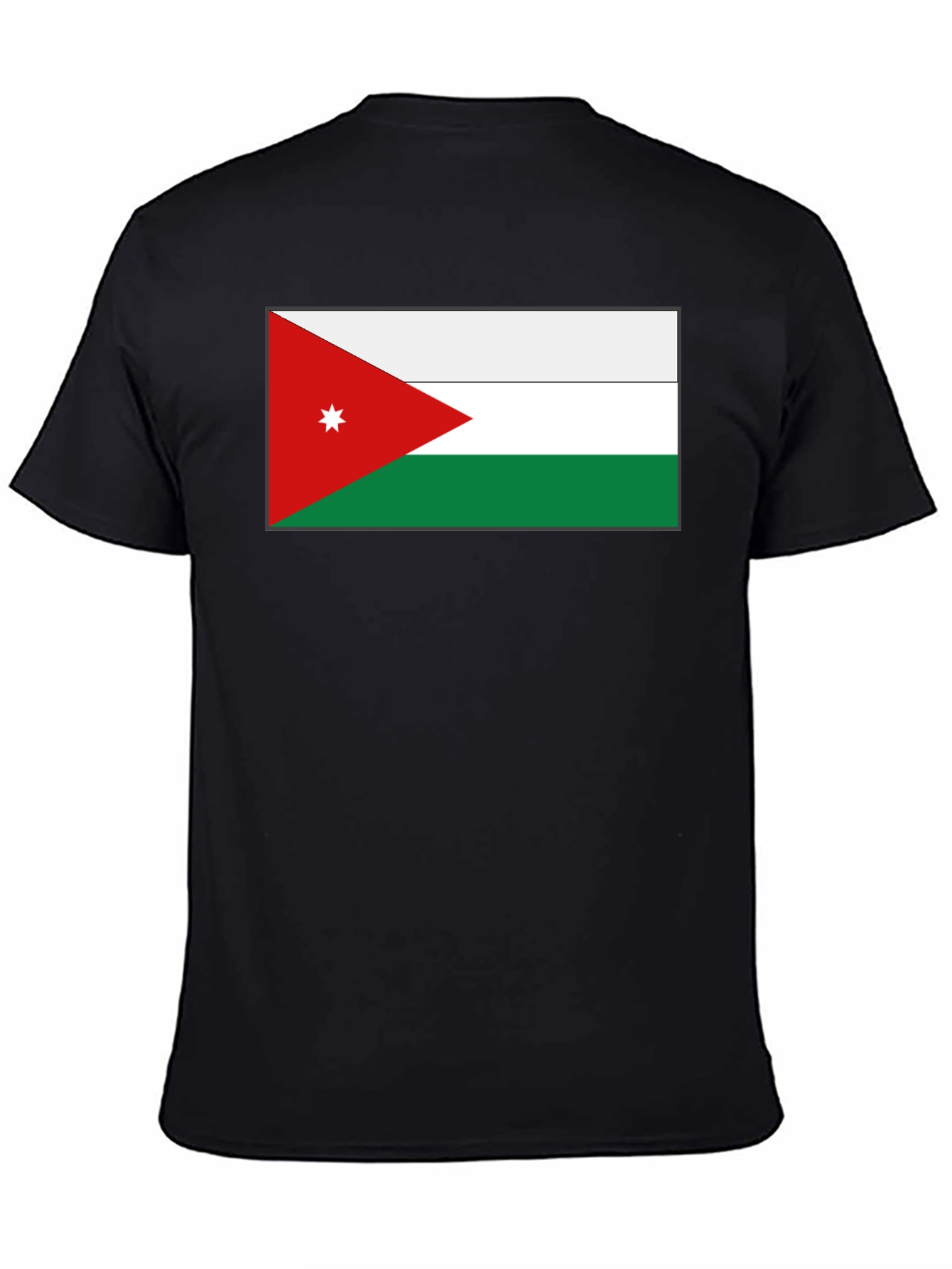 Jordan Flag T-Shirt - Black Cotton Tee