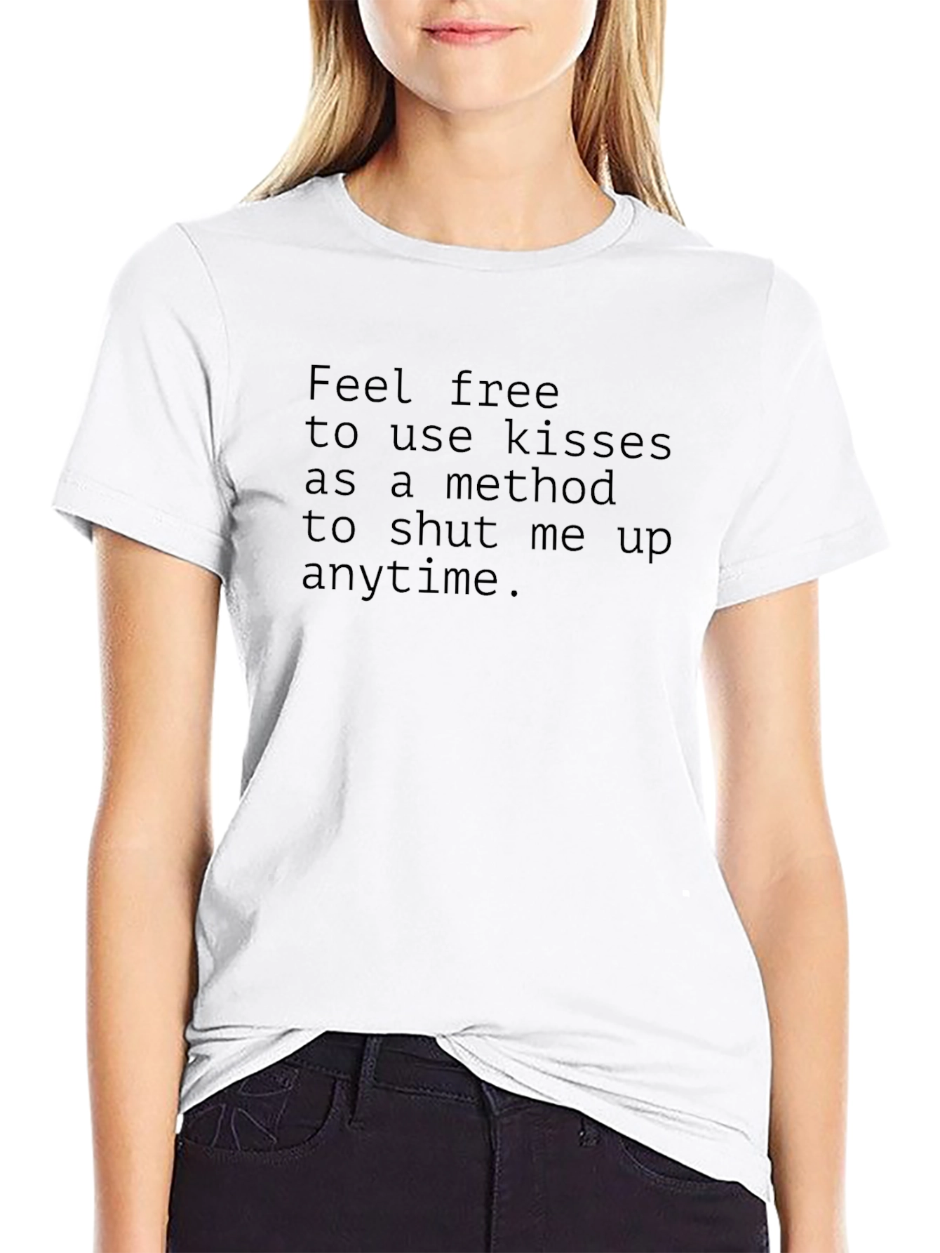 Kiss Me T-Shirt: Feel Free To Use Kisses