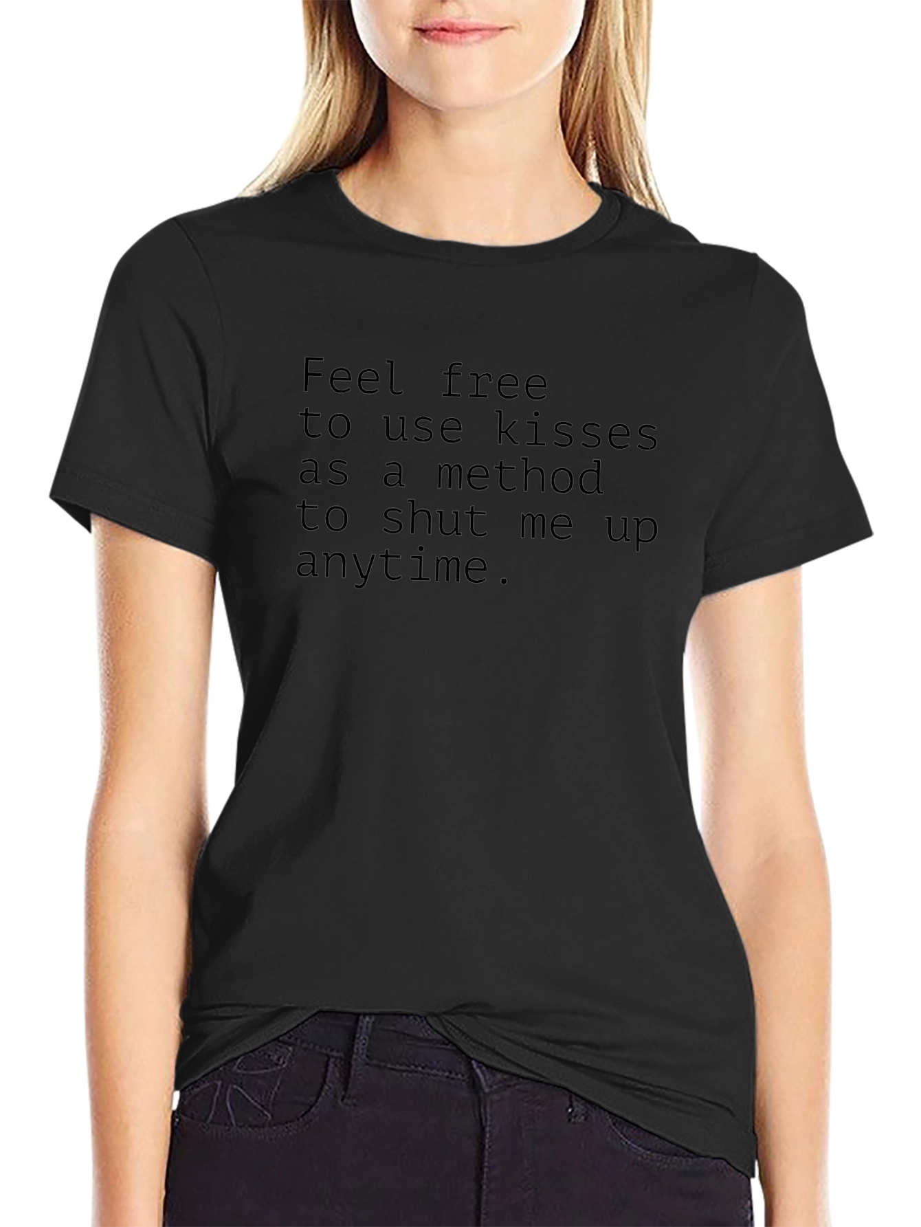 Kiss Me T-Shirt: Feel Free To Use Kisses