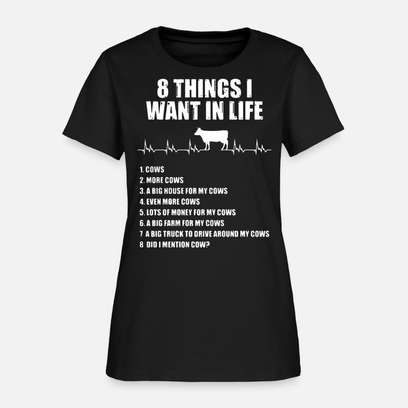 8 things I want in life cow