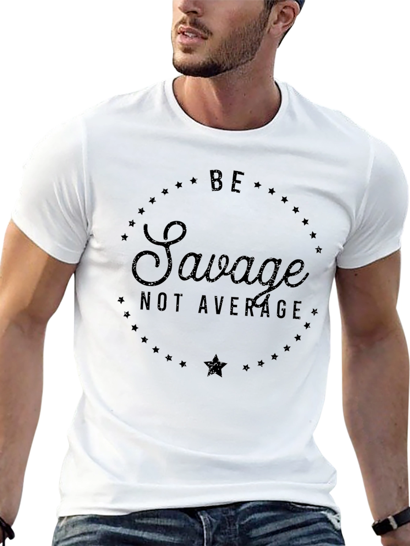 Be Savage Tee - Mens Black Graphic T-Shirt