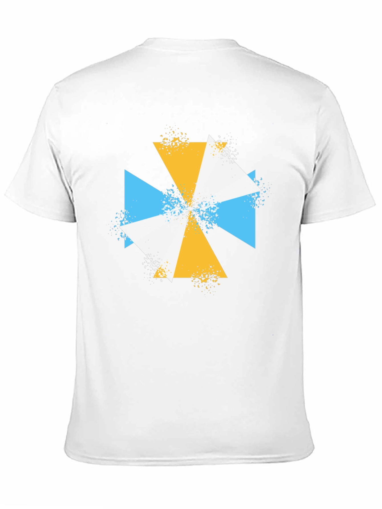 Geometric Triangle T-Shirt - Modern Abstract Design