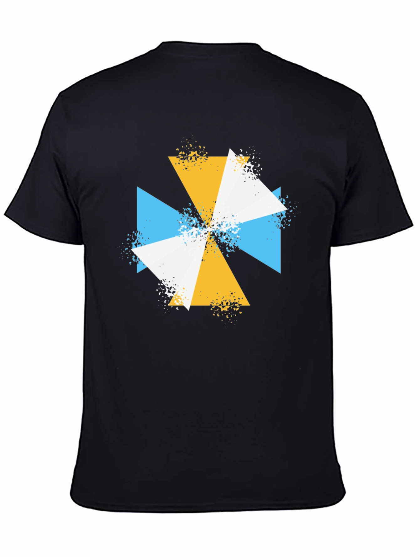 Geometric Triangle T-Shirt - Modern Abstract Design