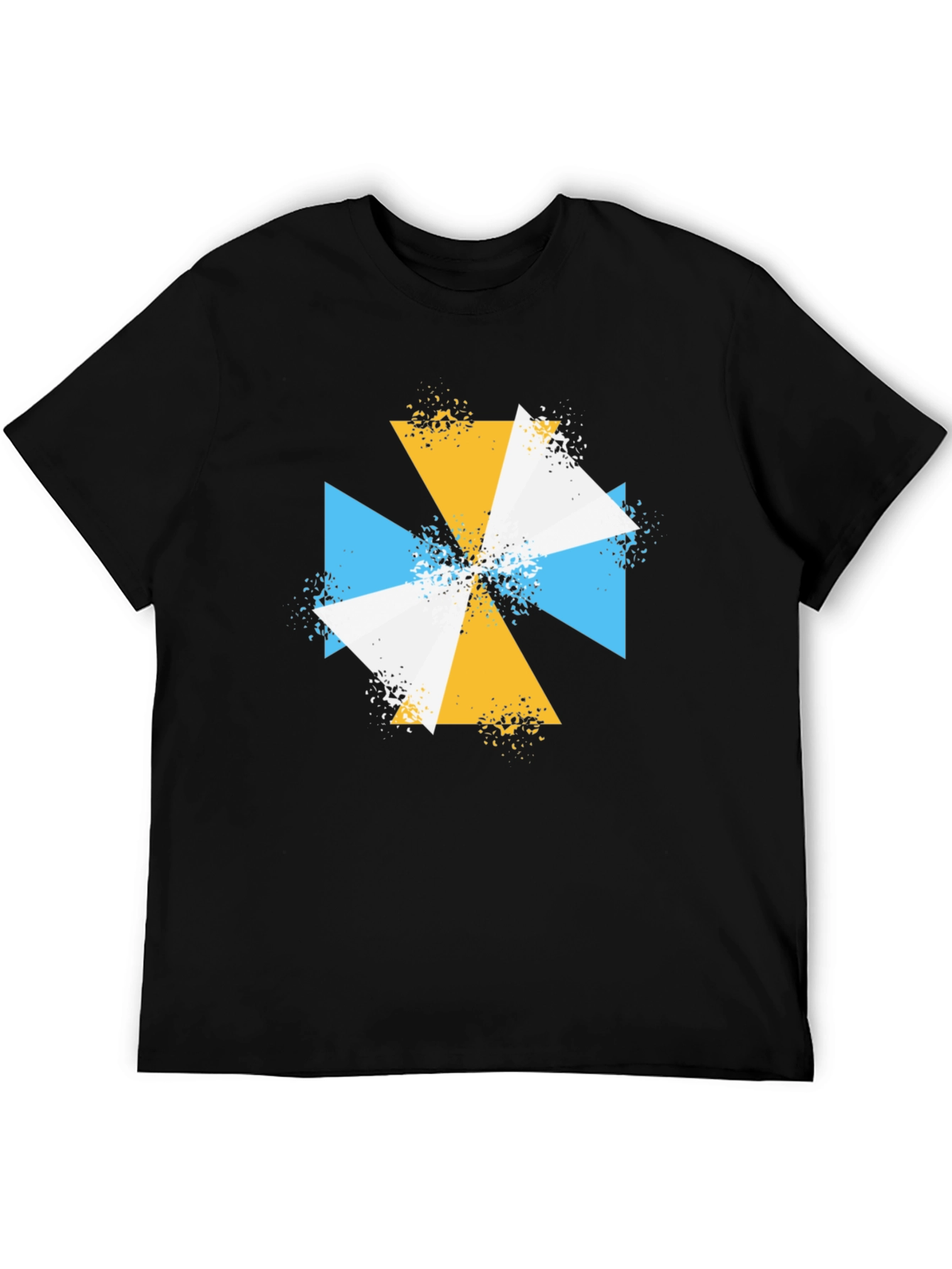 Geometric Triangle T-Shirt - Modern Abstract Design