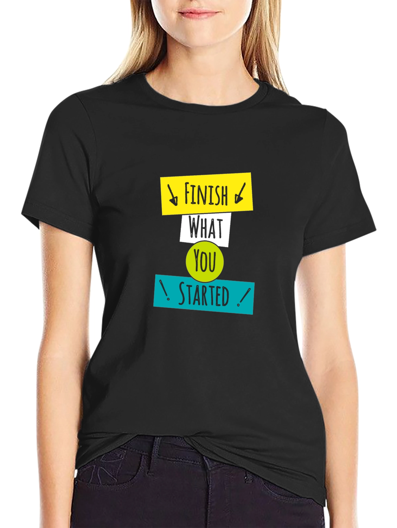 Motivational Graphic Tee: Finish What You Started
