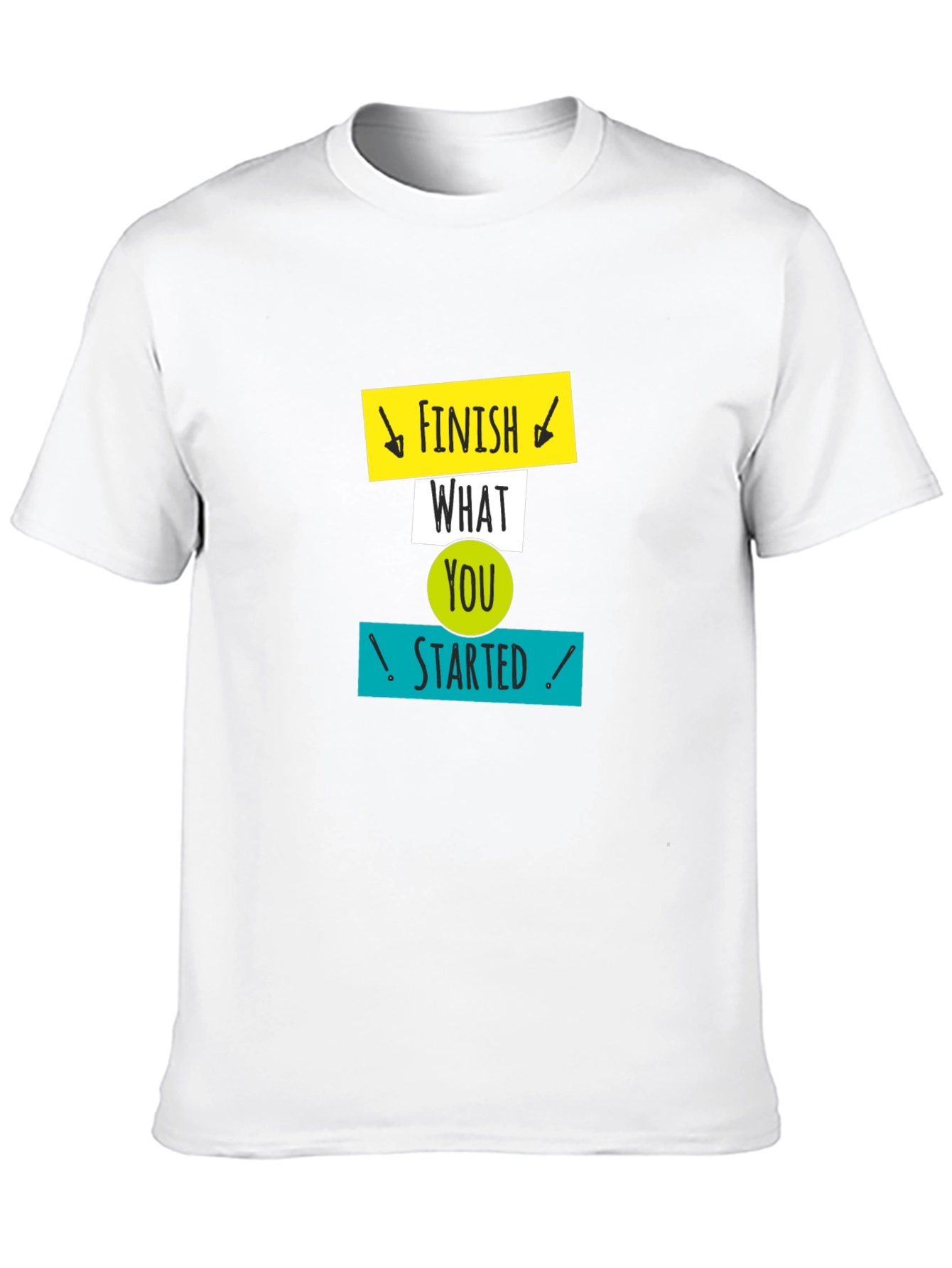 Motivational Graphic Tee: Finish What You Started