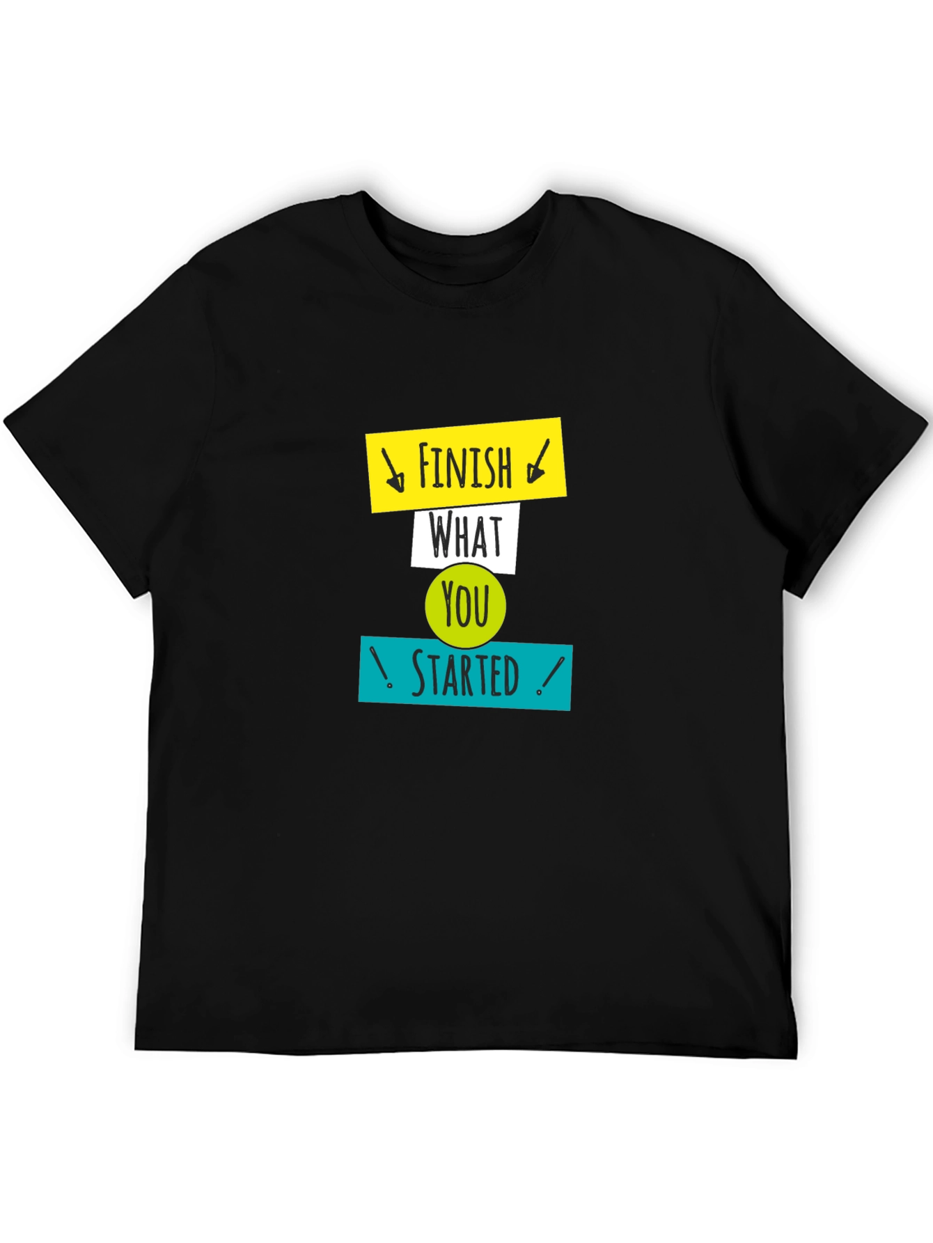 Motivational Graphic Tee: Finish What You Started