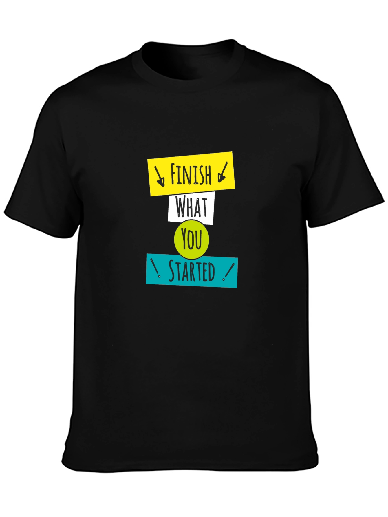 Motivational Graphic Tee: Finish What You Started