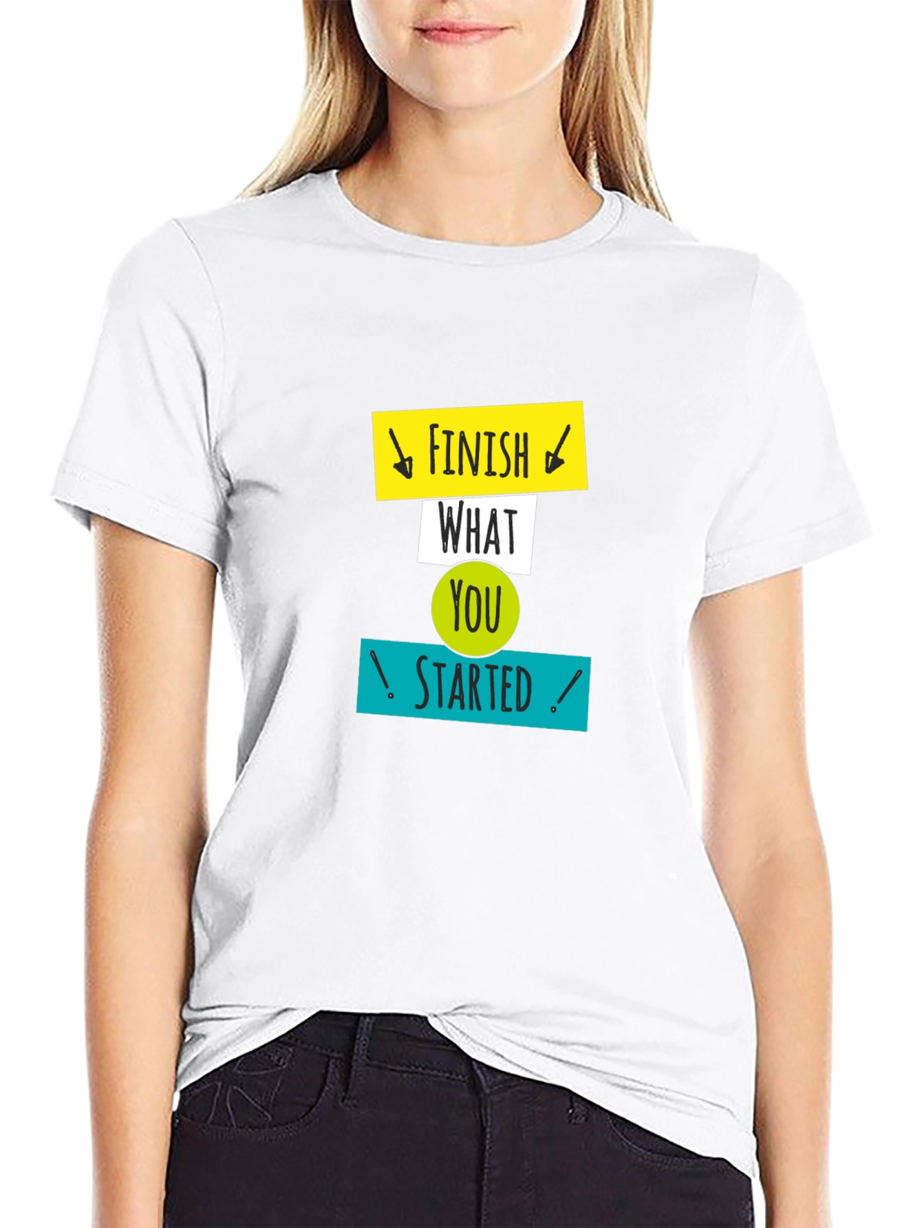 Motivational Graphic Tee: Finish What You Started