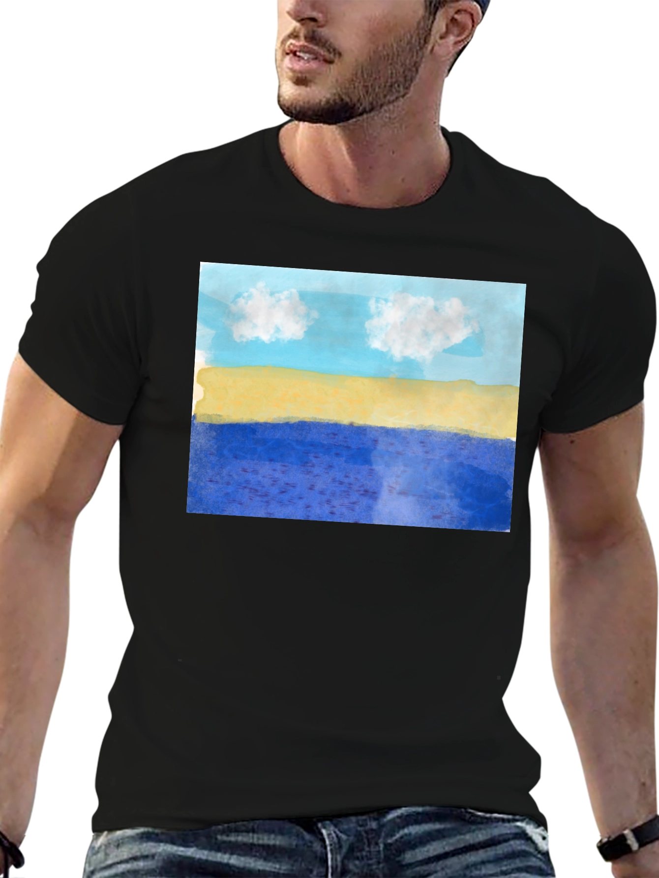 Beach Art Graphic T-Shirt