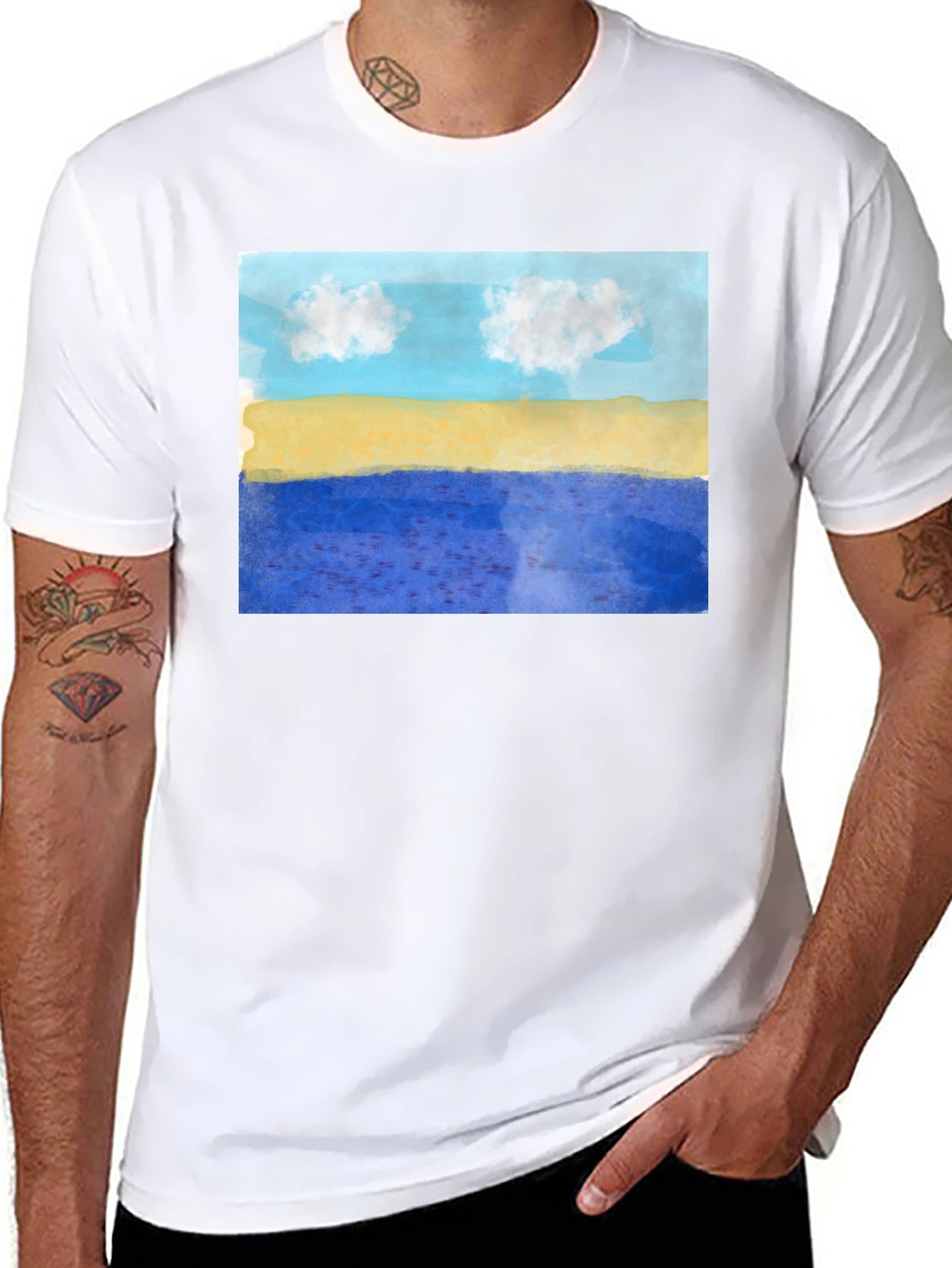 Beach Art Graphic T-Shirt