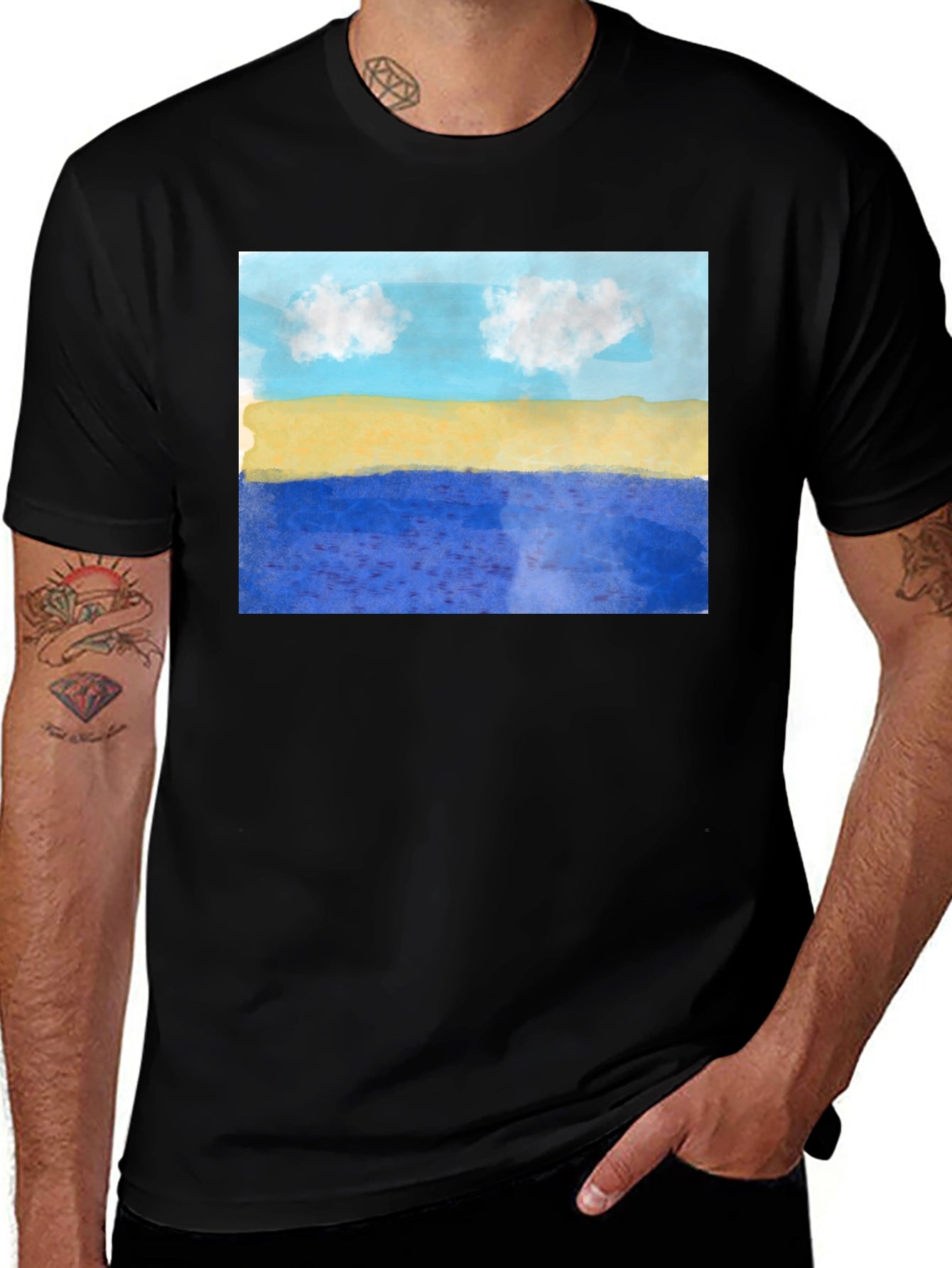 Beach Art Graphic T-Shirt