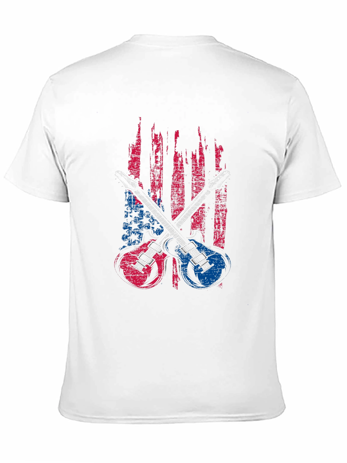 American Flag Guitar Graphic Tee