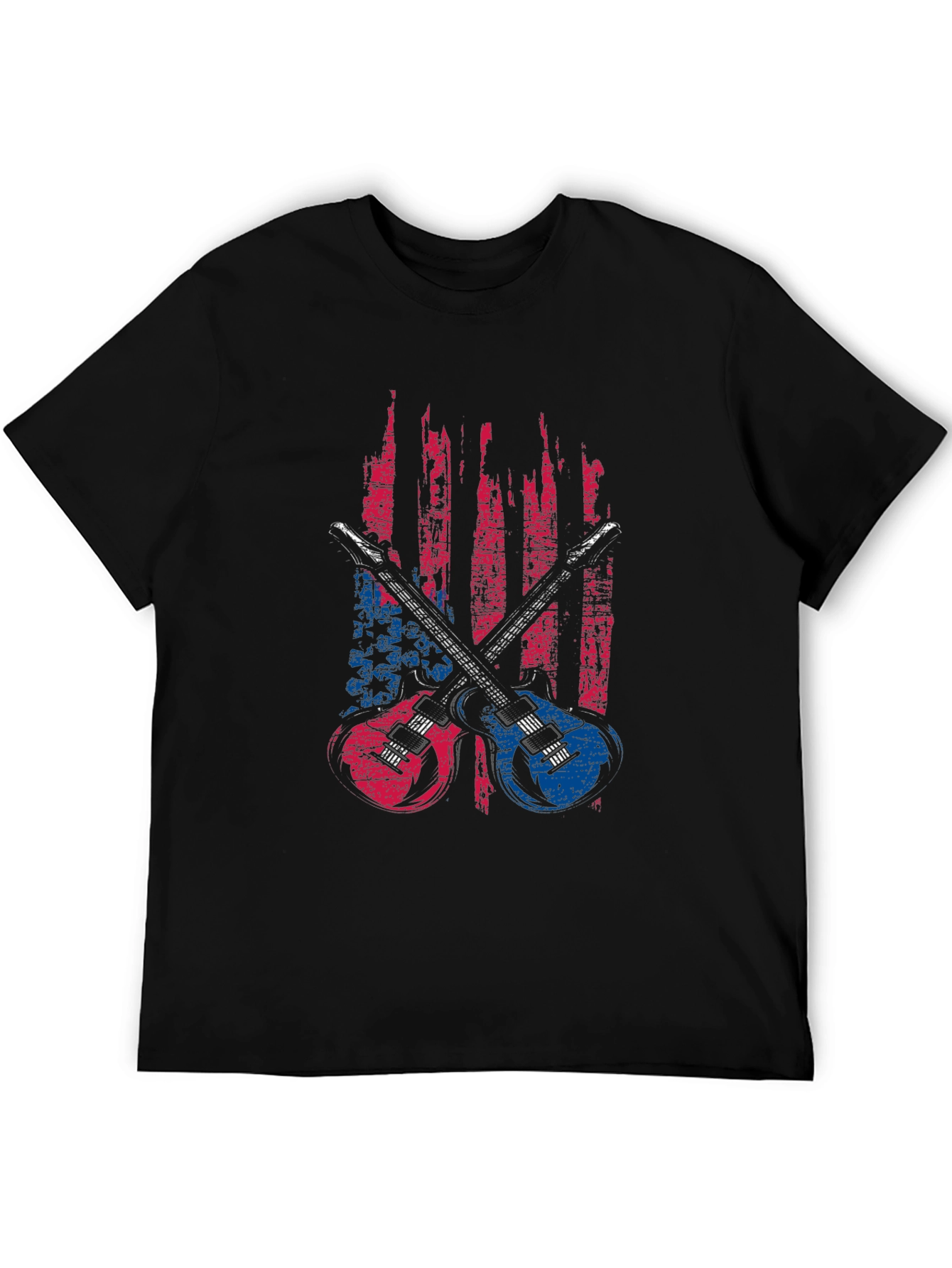 American Flag Guitar Graphic Tee