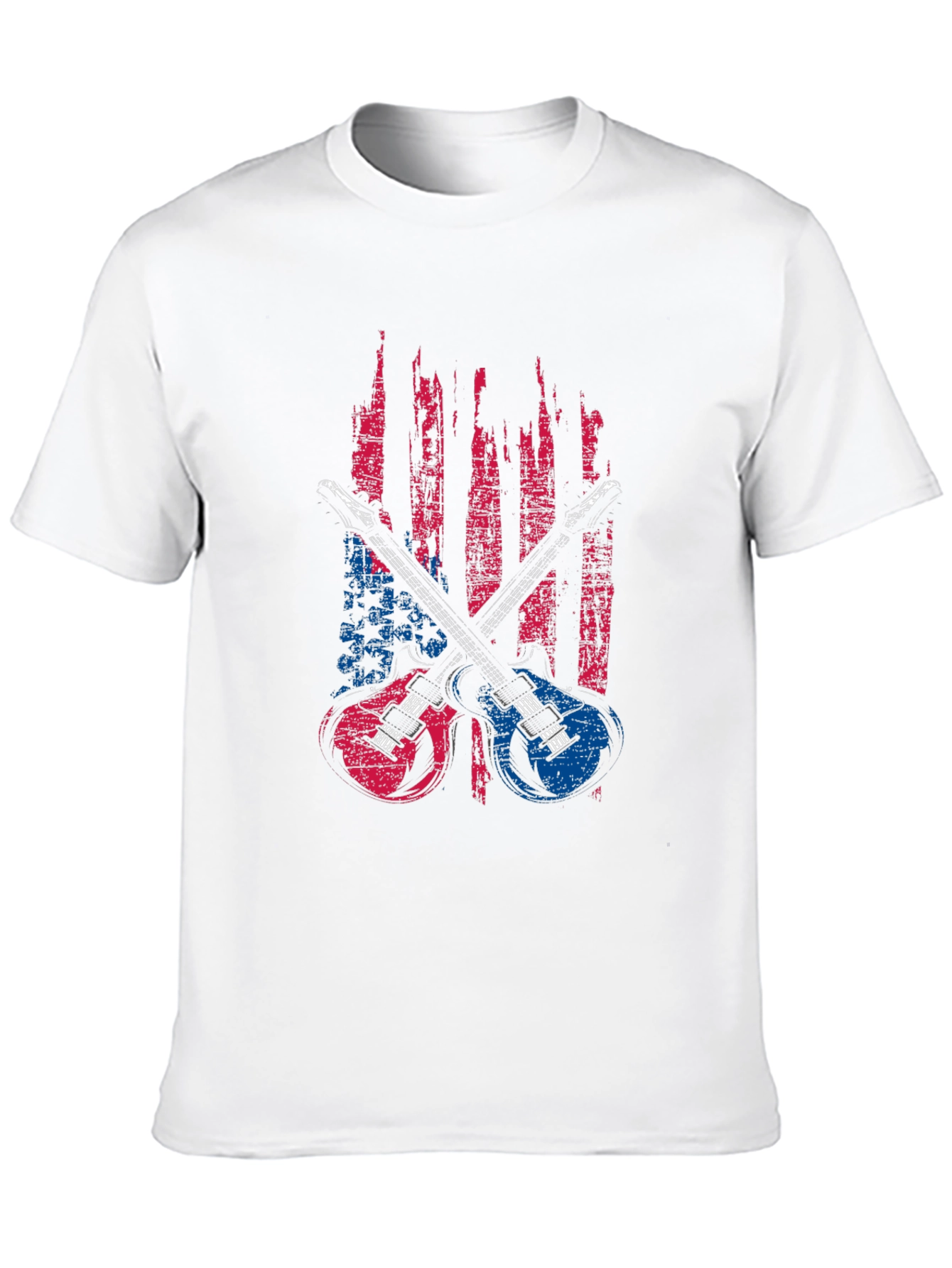 American Flag Guitar Graphic Tee