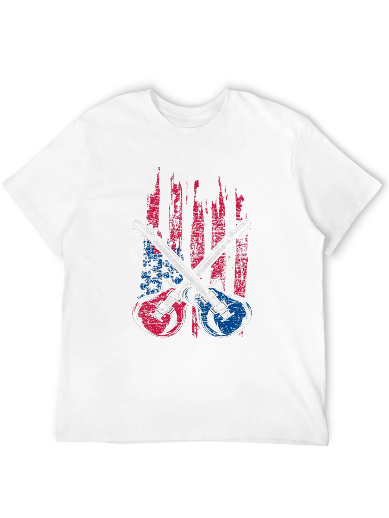 American Flag Guitar Graphic Tee