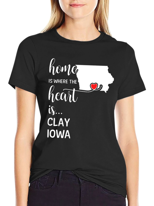 Home is Where the Heart Is Iowa T-Shirt