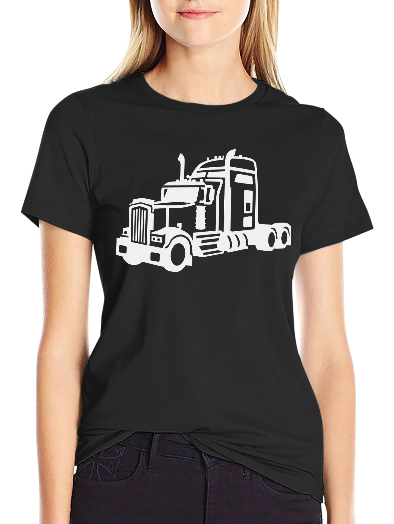Truck Graphic T-Shirt - Black