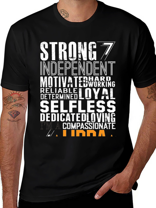 Strong Libra Zodiac Sign T-Shirt