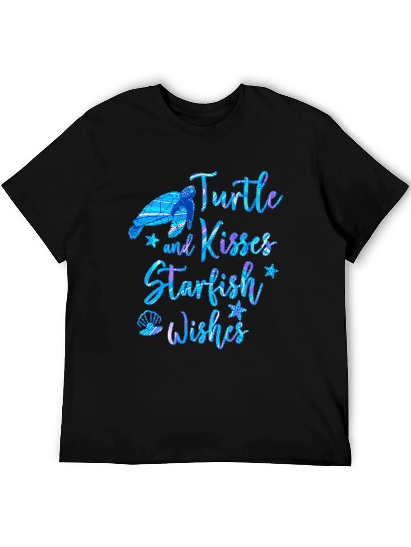 Turtle Kisses Starfish Wishes Graphic T-Shirt