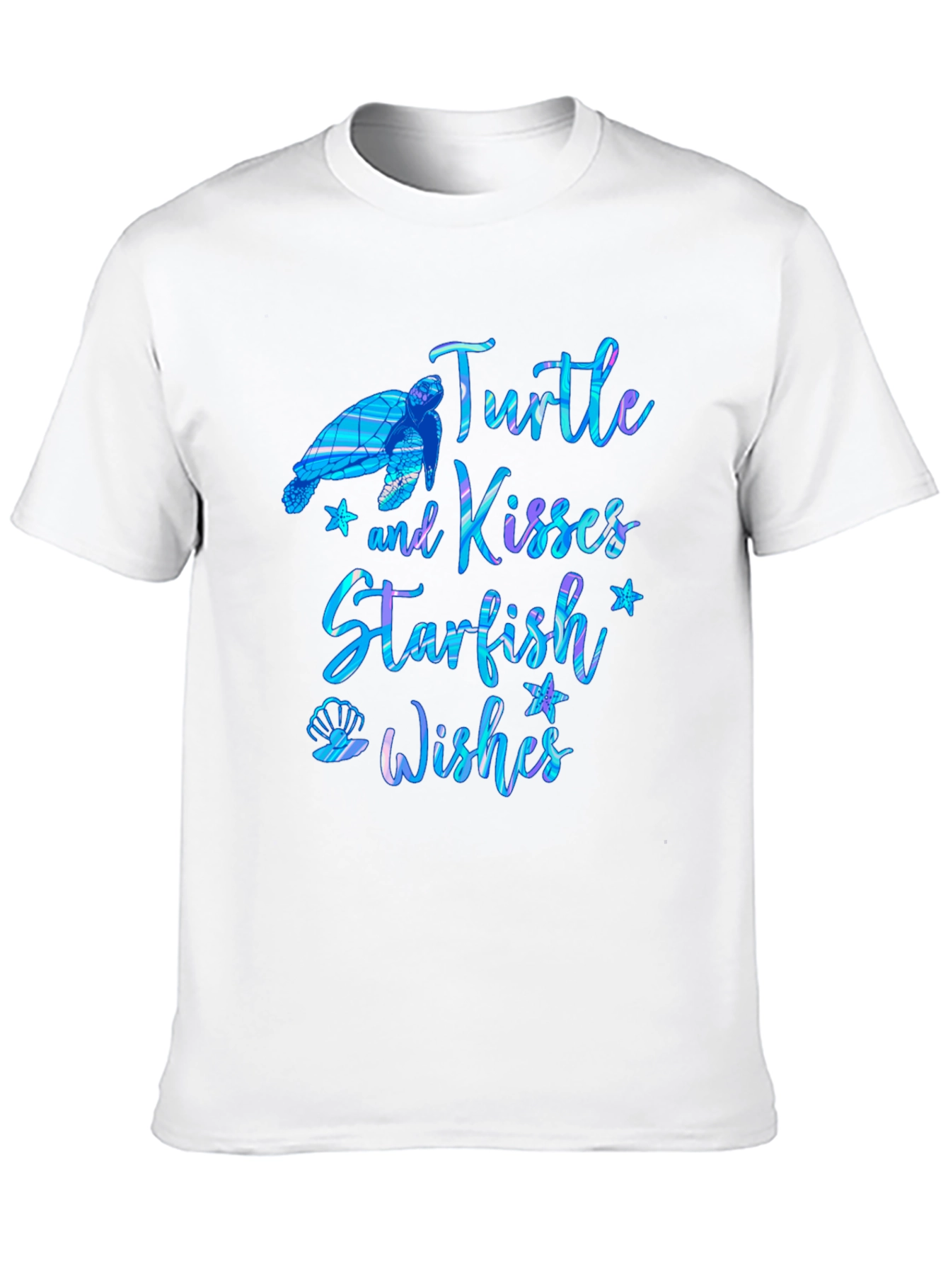 Turtle Kisses Starfish Wishes Graphic T-Shirt