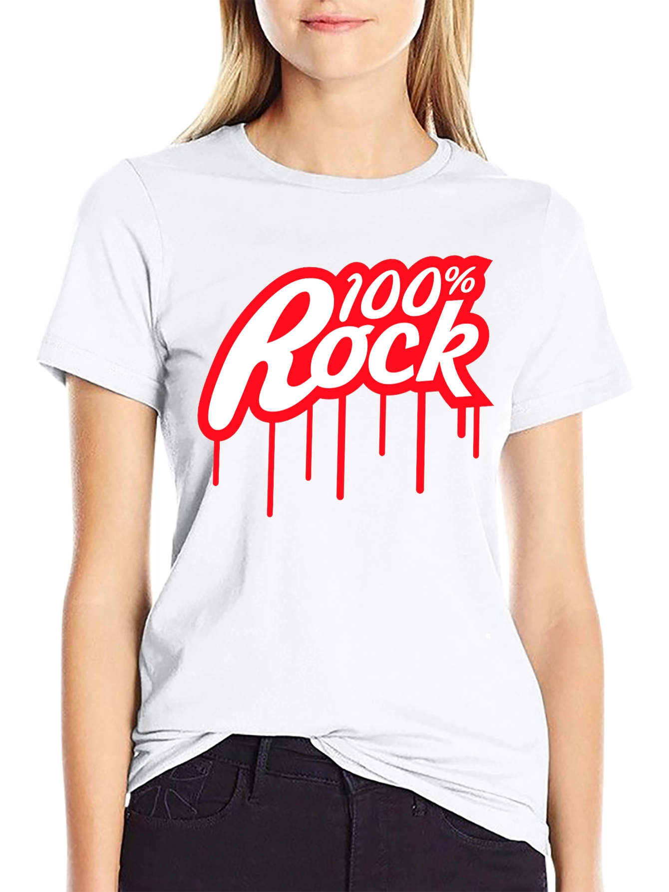 100% Rock Graphic Tee - Black