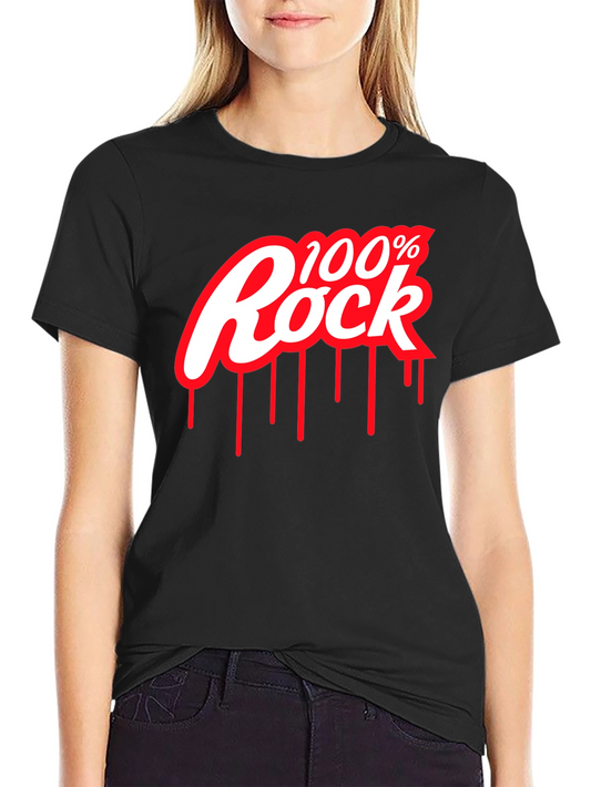 100% Rock Graphic Tee - Black