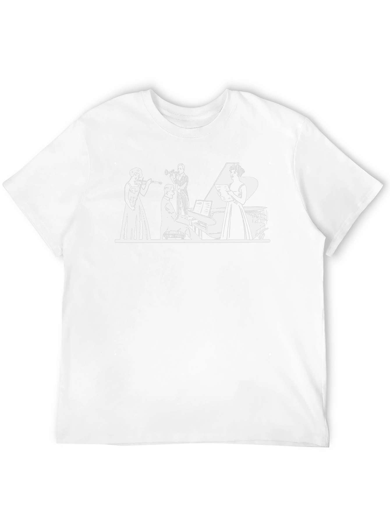 Jazz Band Graphic Black T-Shirt