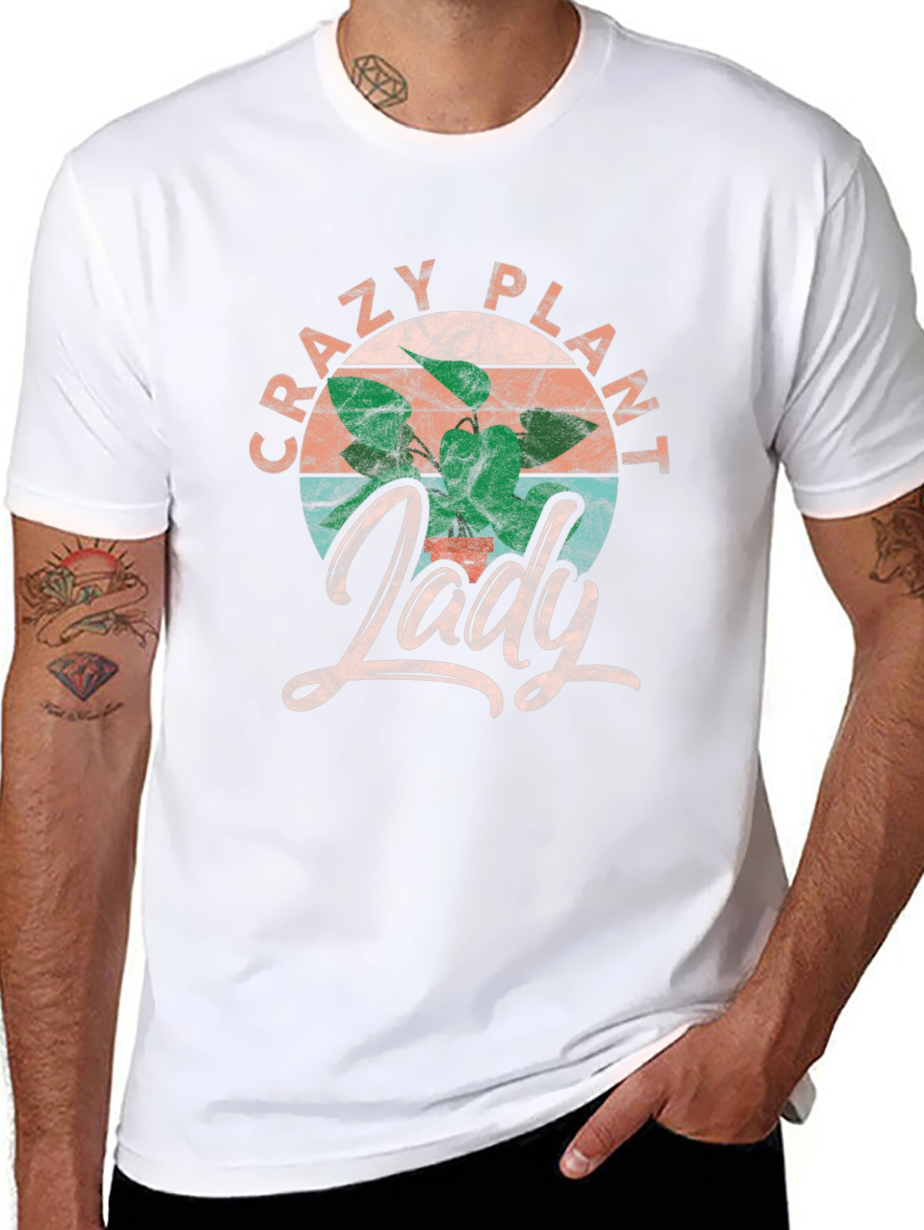 Crazy Plant Lady T-Shirt - Fun Graphic Tee