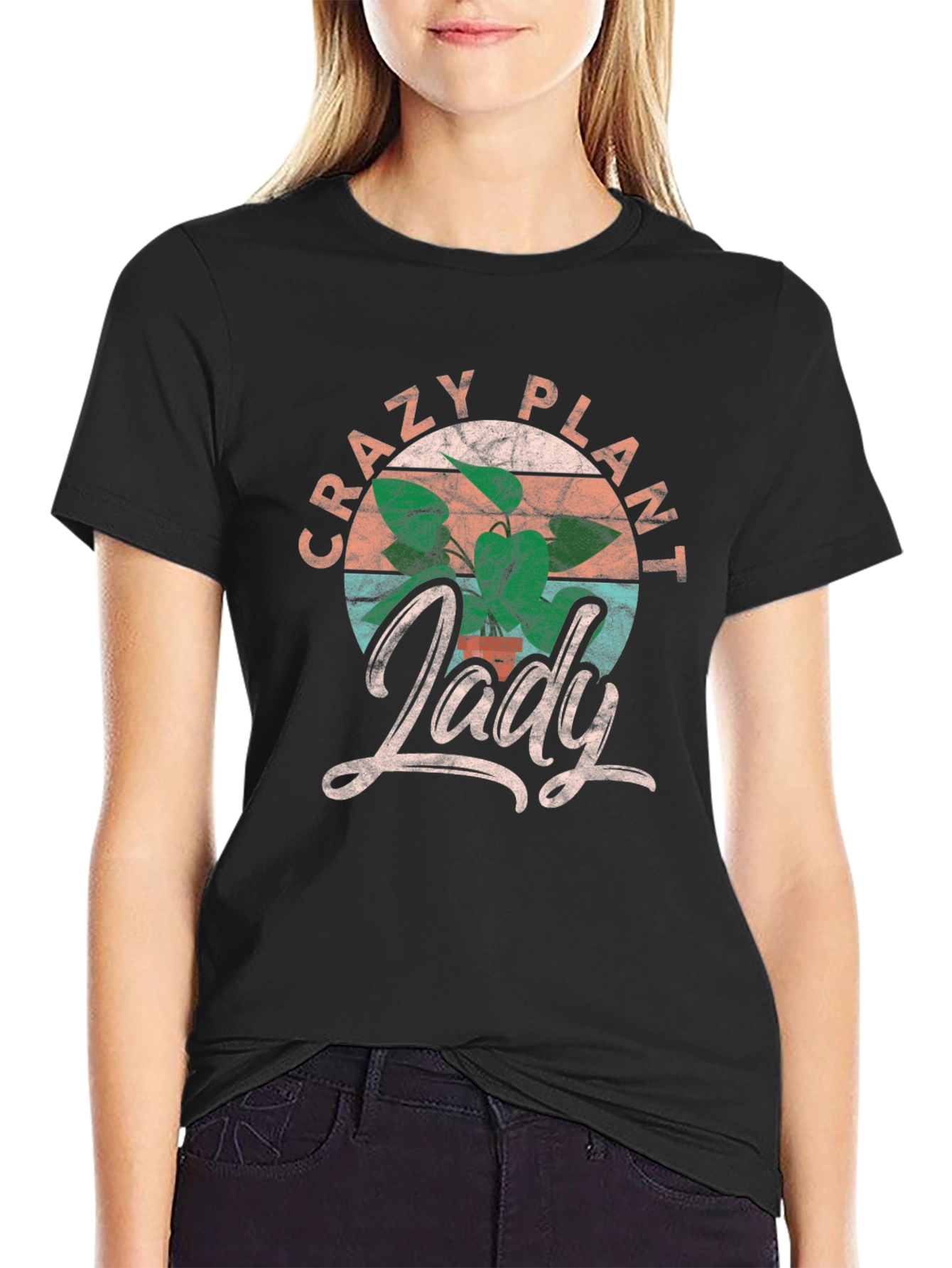 Crazy Plant Lady T-Shirt - Fun Graphic Tee