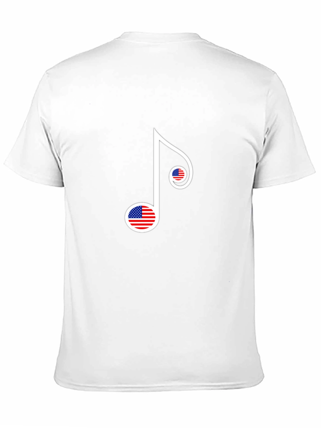 American Flag Music Note Graphic Tee