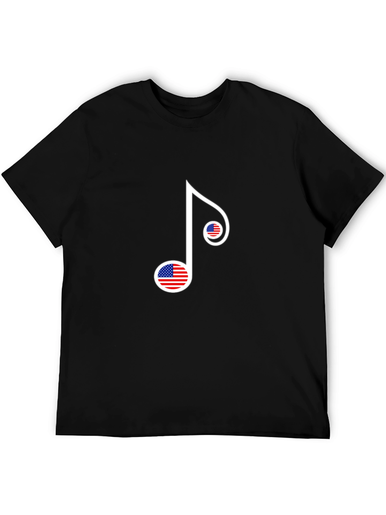 American Flag Music Note Graphic Tee