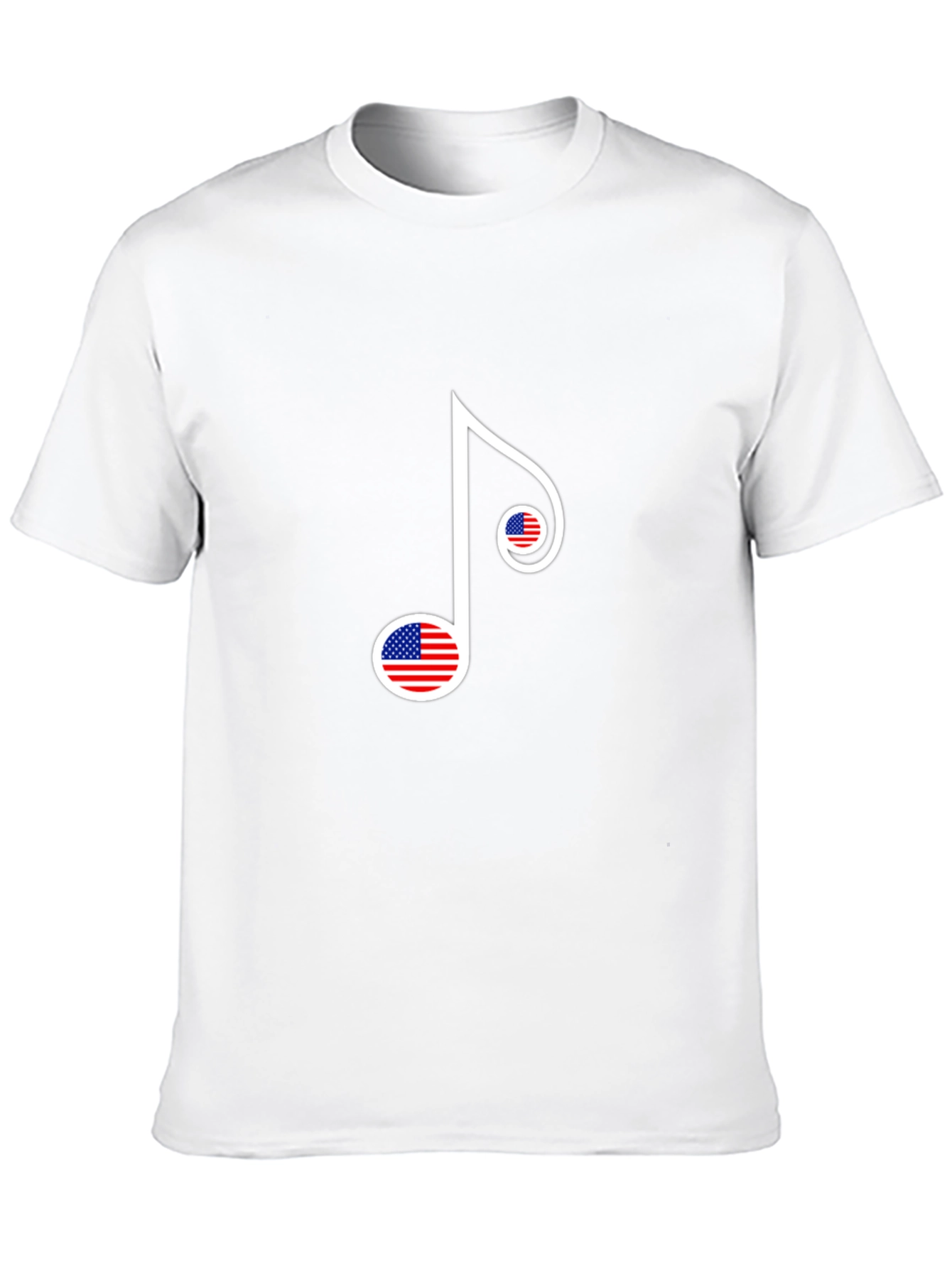 American Flag Music Note Graphic Tee