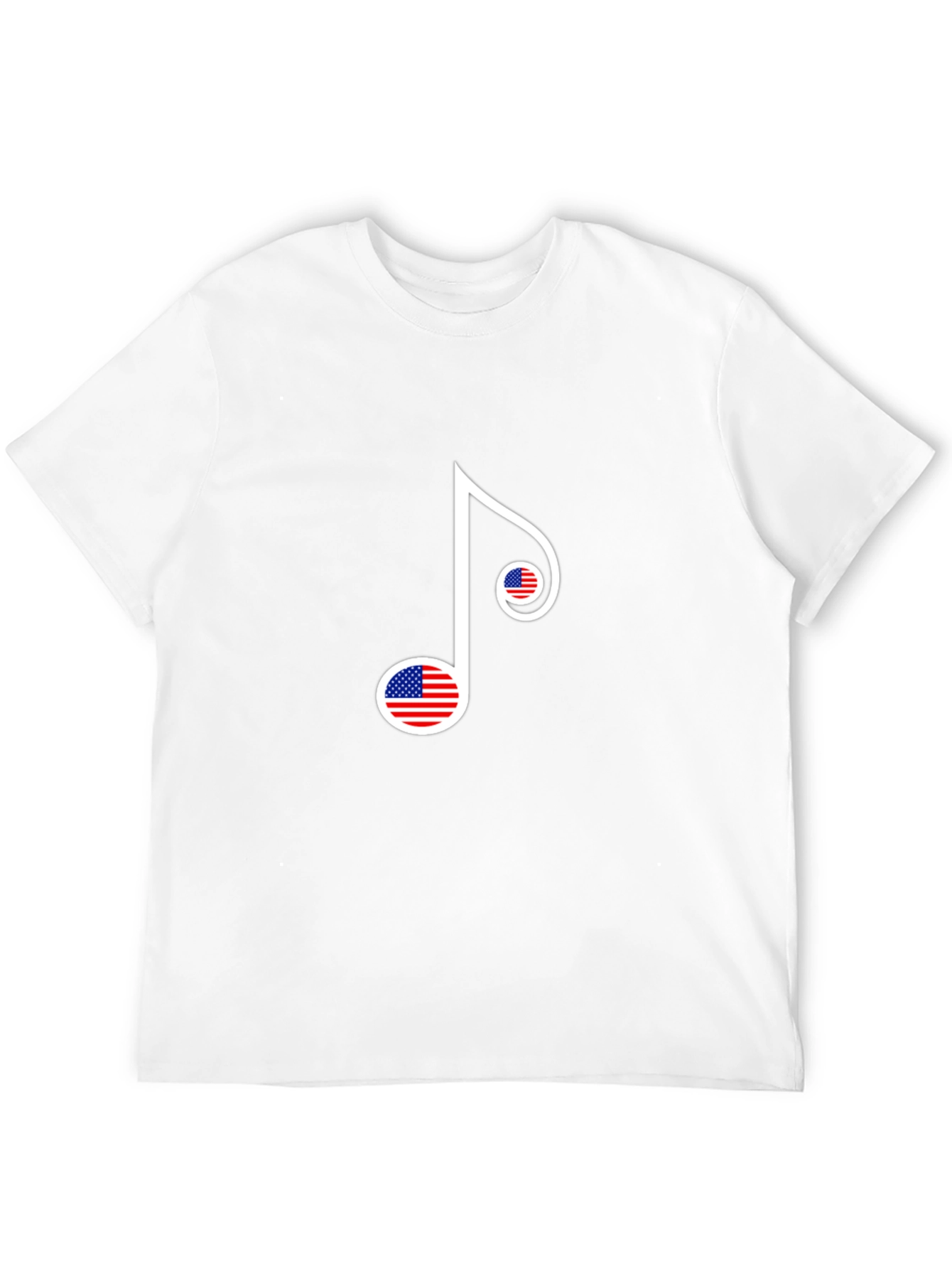 American Flag Music Note Graphic Tee