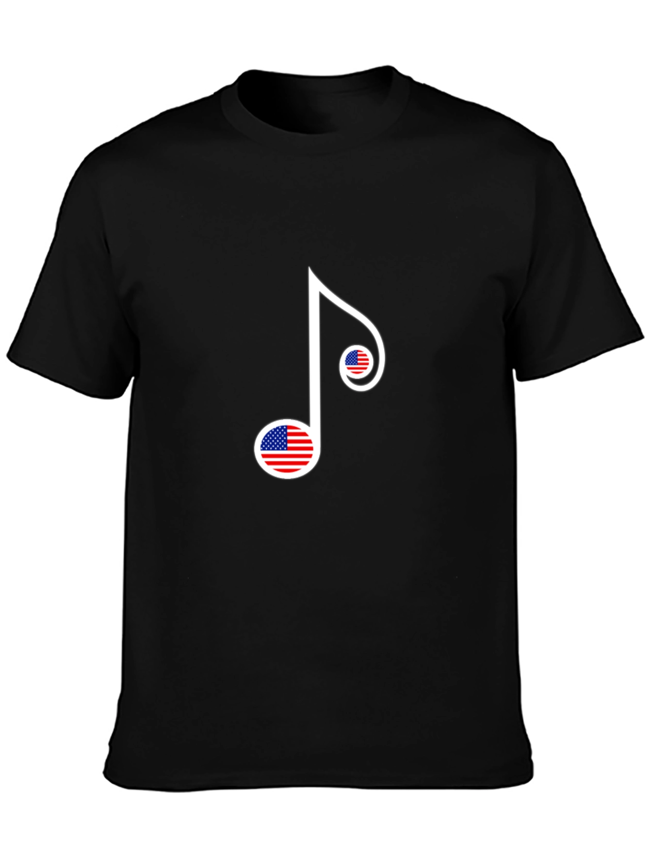 American Flag Music Note Graphic Tee