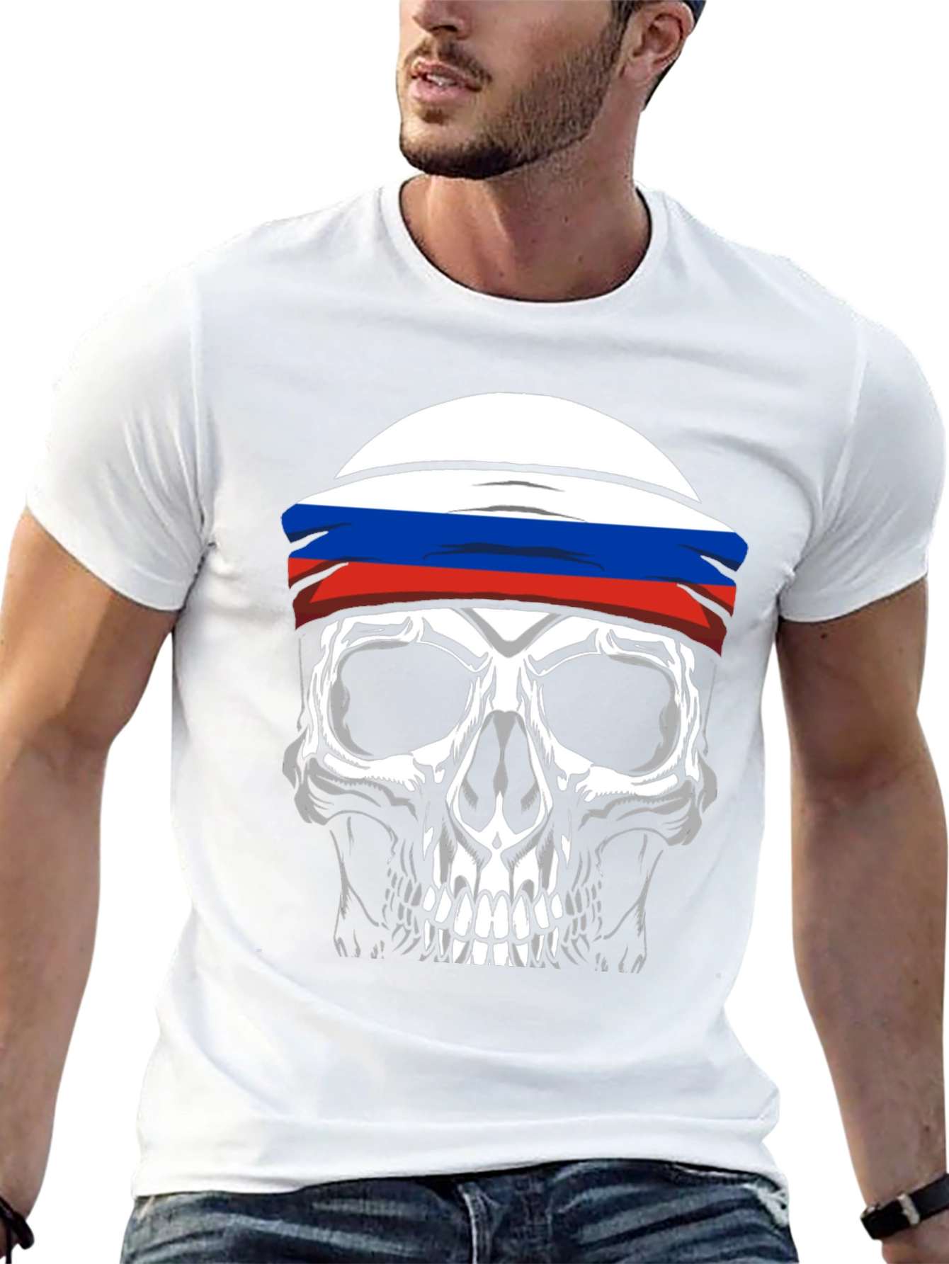 Russian Skull T-Shirt - Black