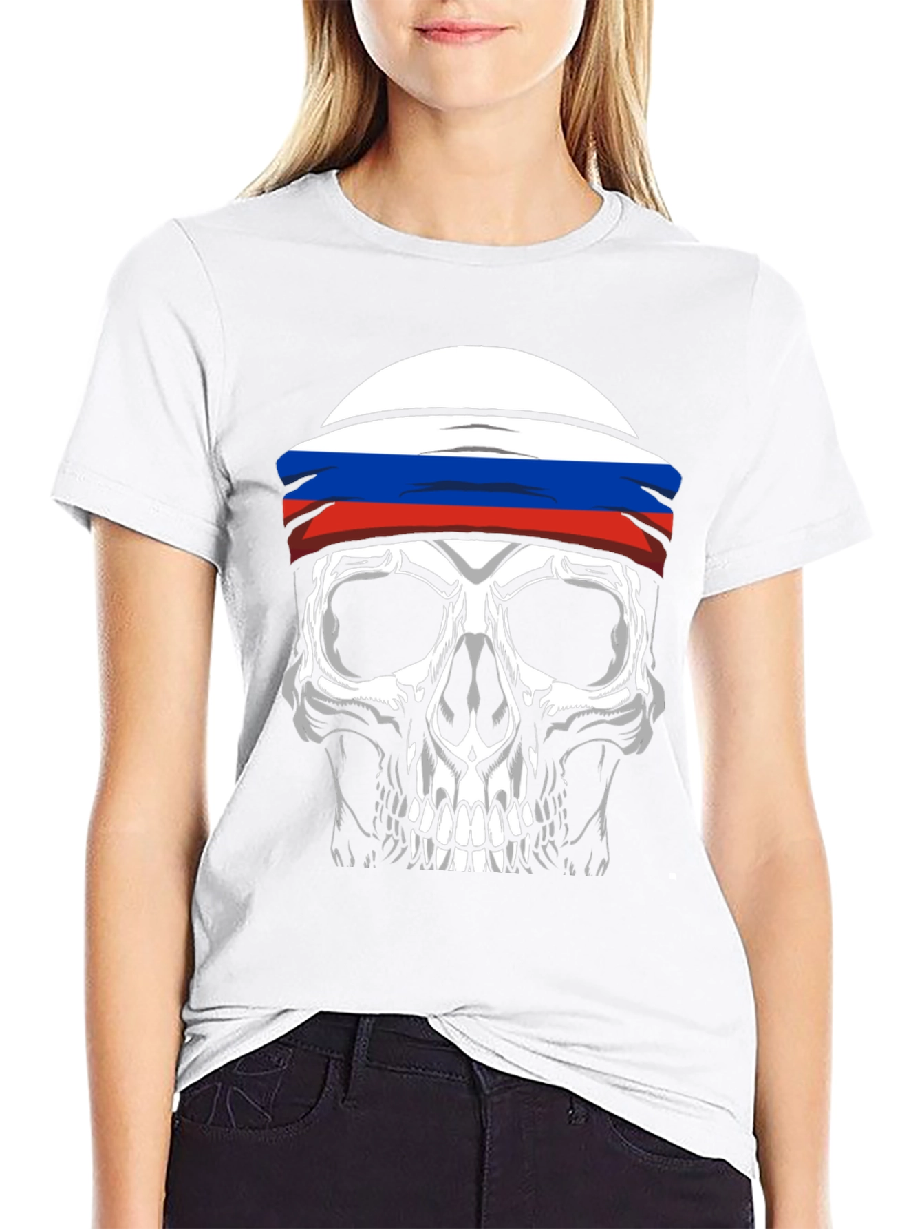 Russian Skull T-Shirt - Black
