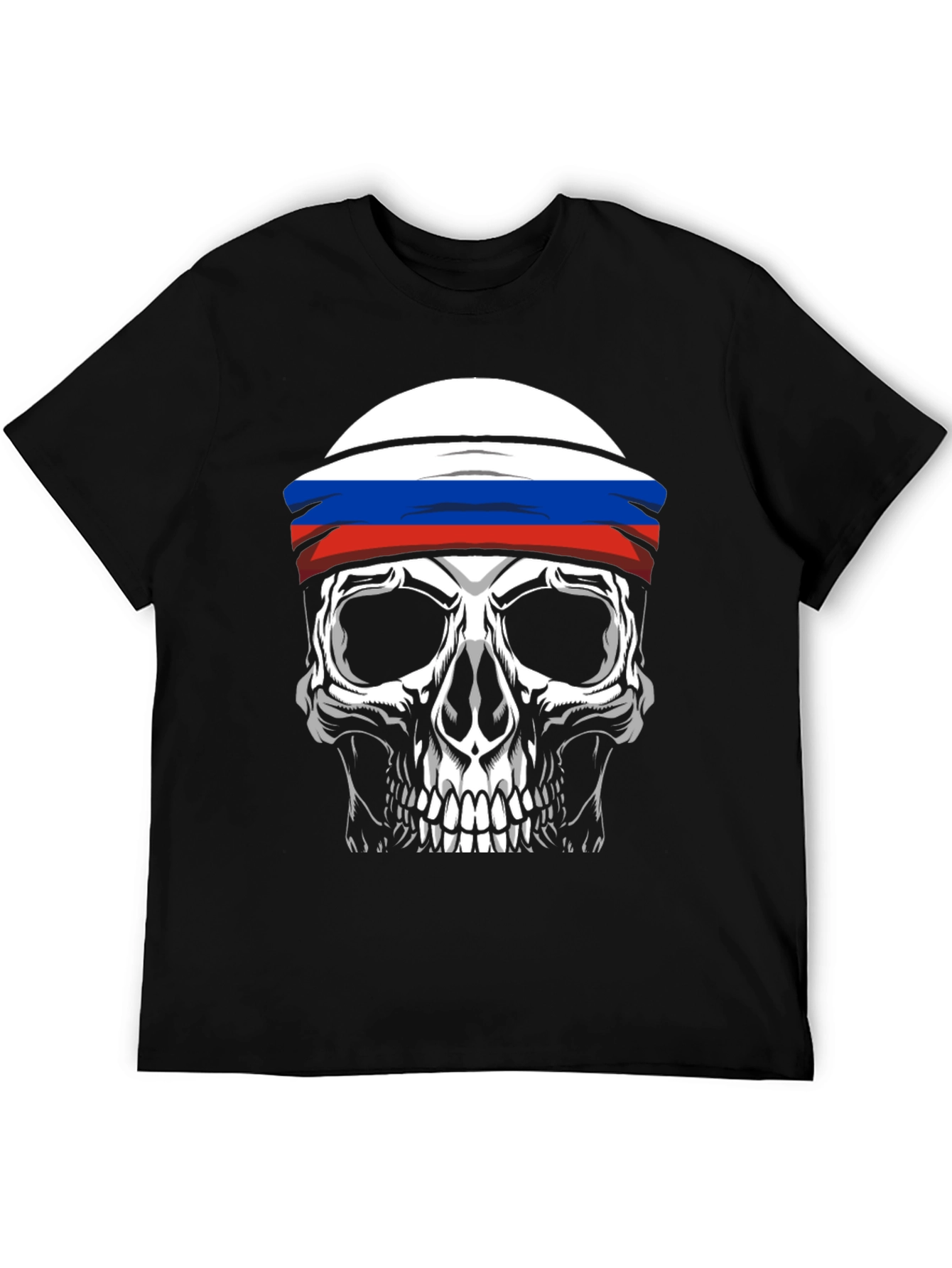 Russian Skull T-Shirt - Black