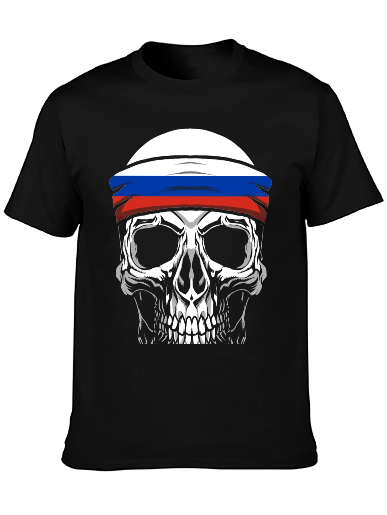 Russian Skull T-Shirt - Black