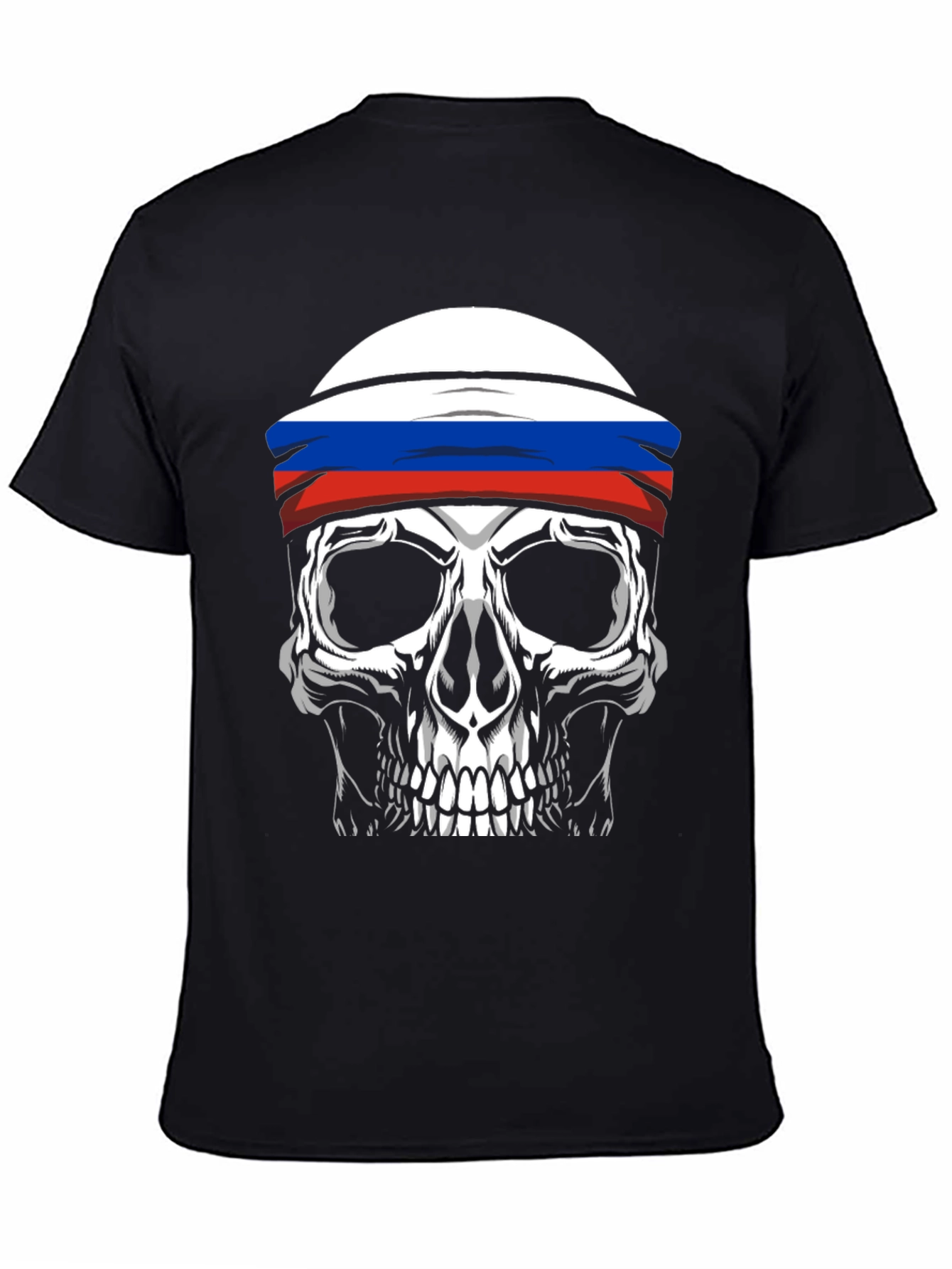 Russian Skull T-Shirt - Black