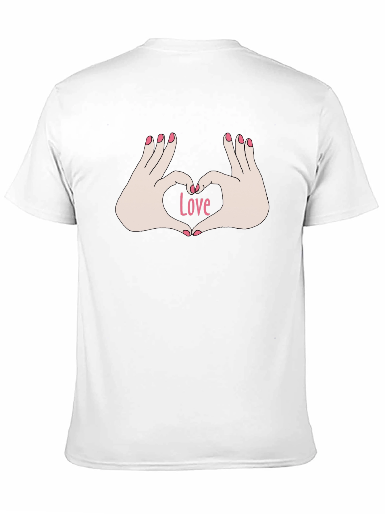 Love Hands Graphic Tee - Stylish Black T-Shirt